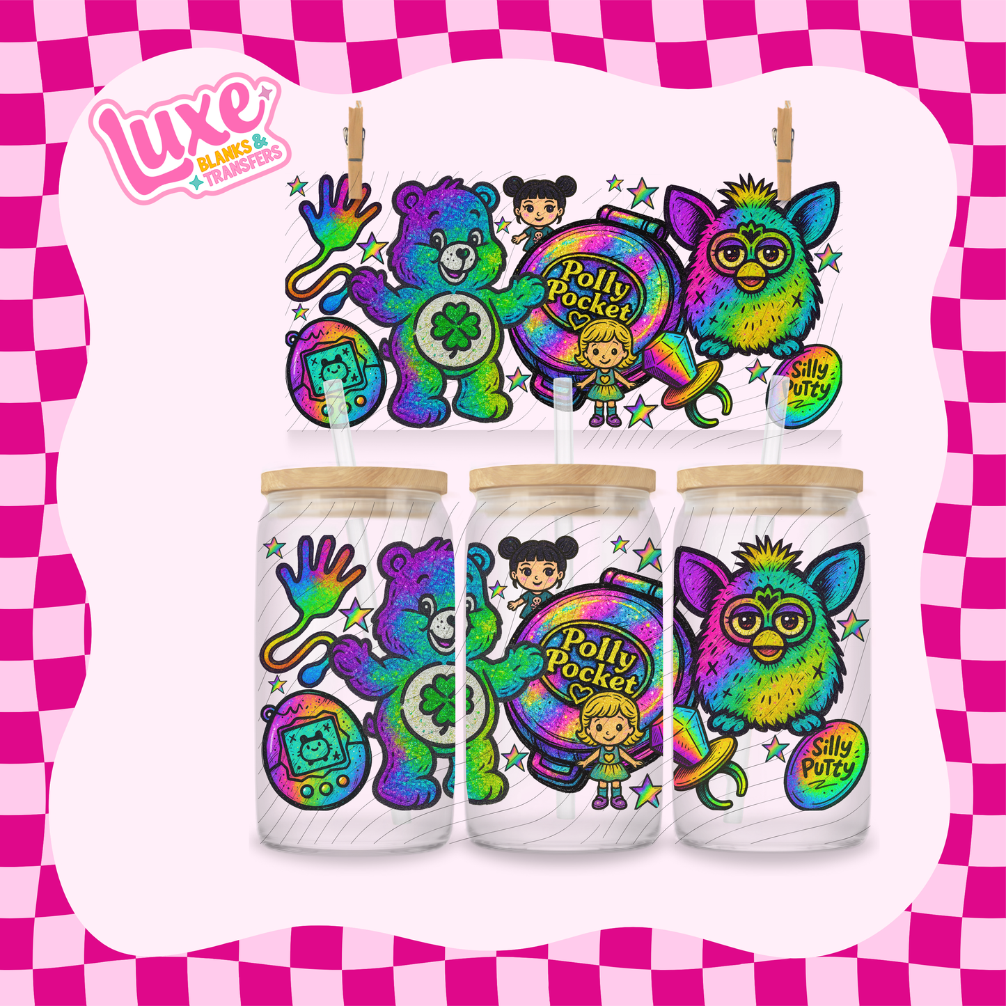 Y2K Rainbow | 16oz UV DTF Wrap | #1792