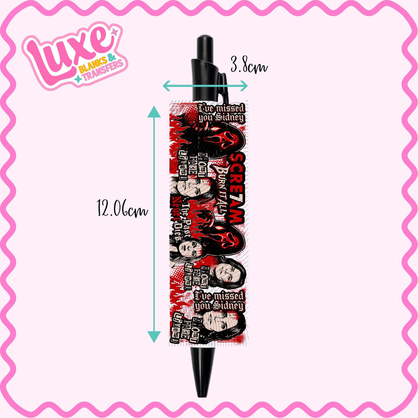 UV DTF Pen Wrap | Scream | #04