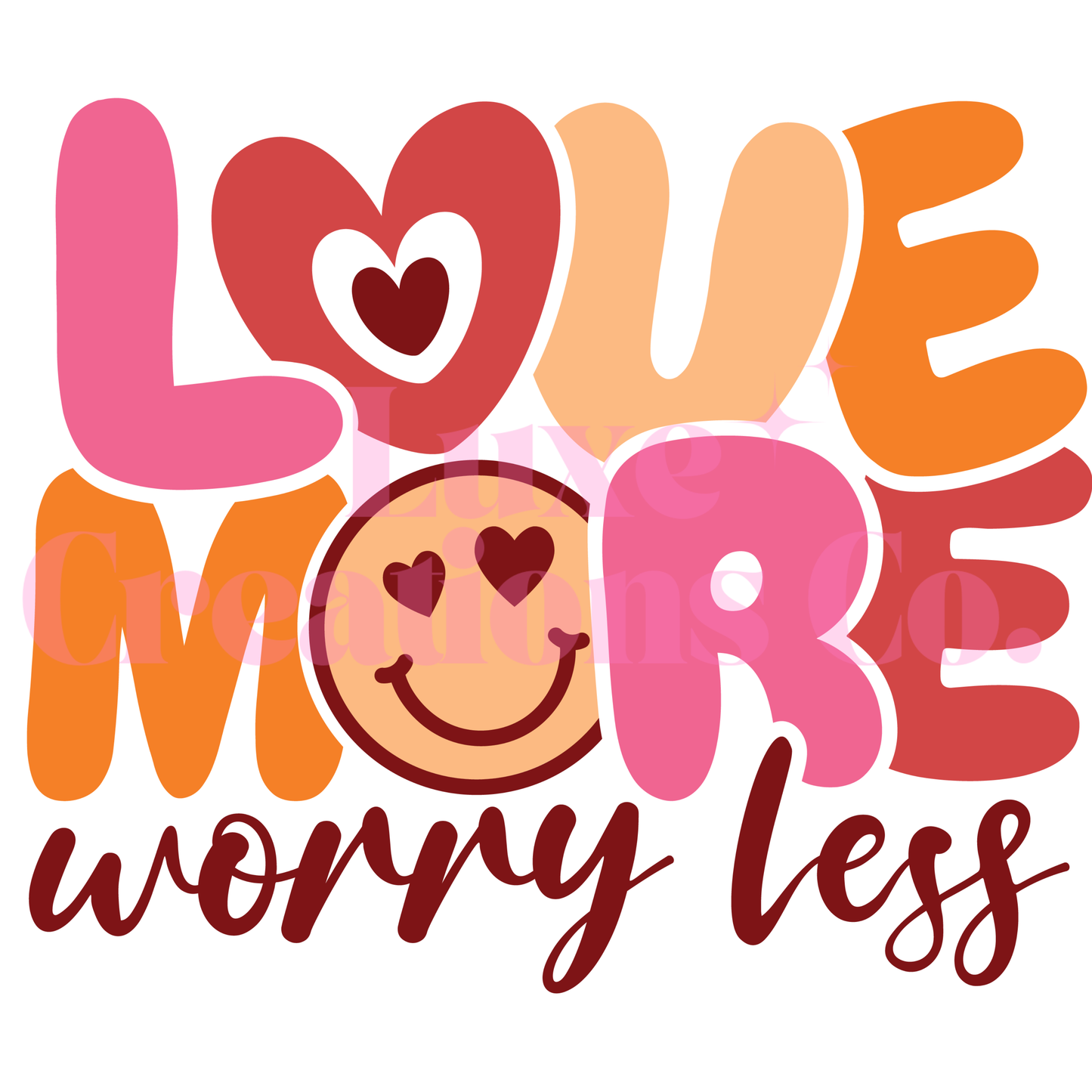 Love More UV DTF Decal
