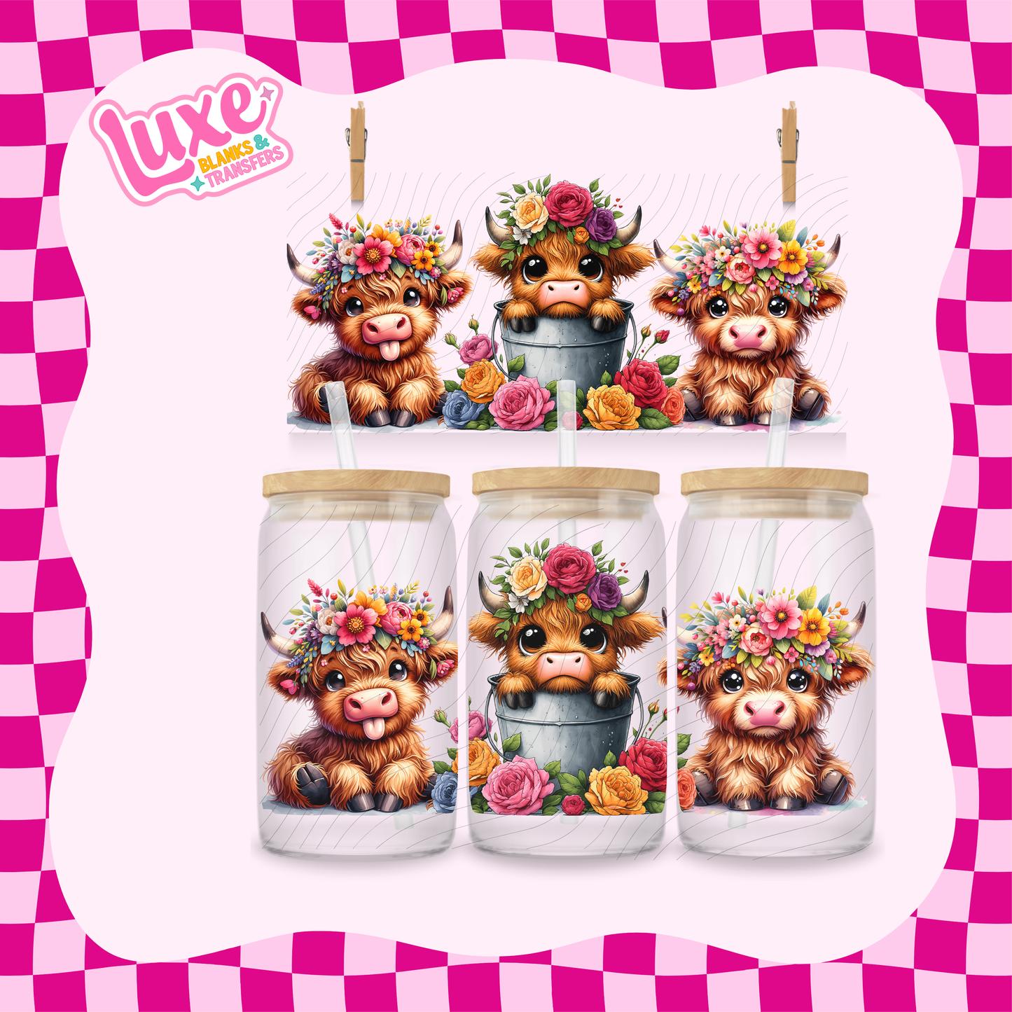 Highland Bucket 2 | 16oz UV DTF Wrap | #1619