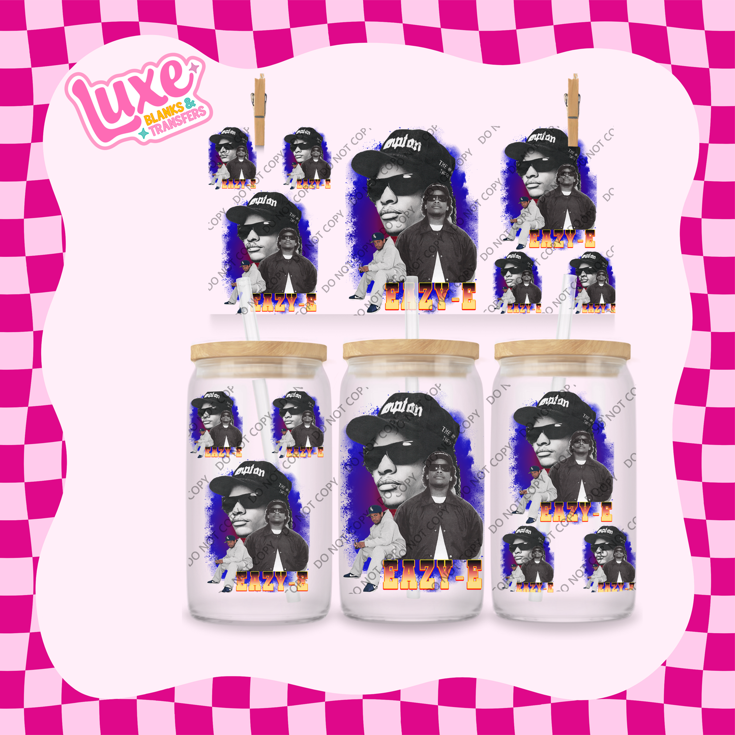 16oz UV DTF Wrap | Easy-E Rapper | #2103