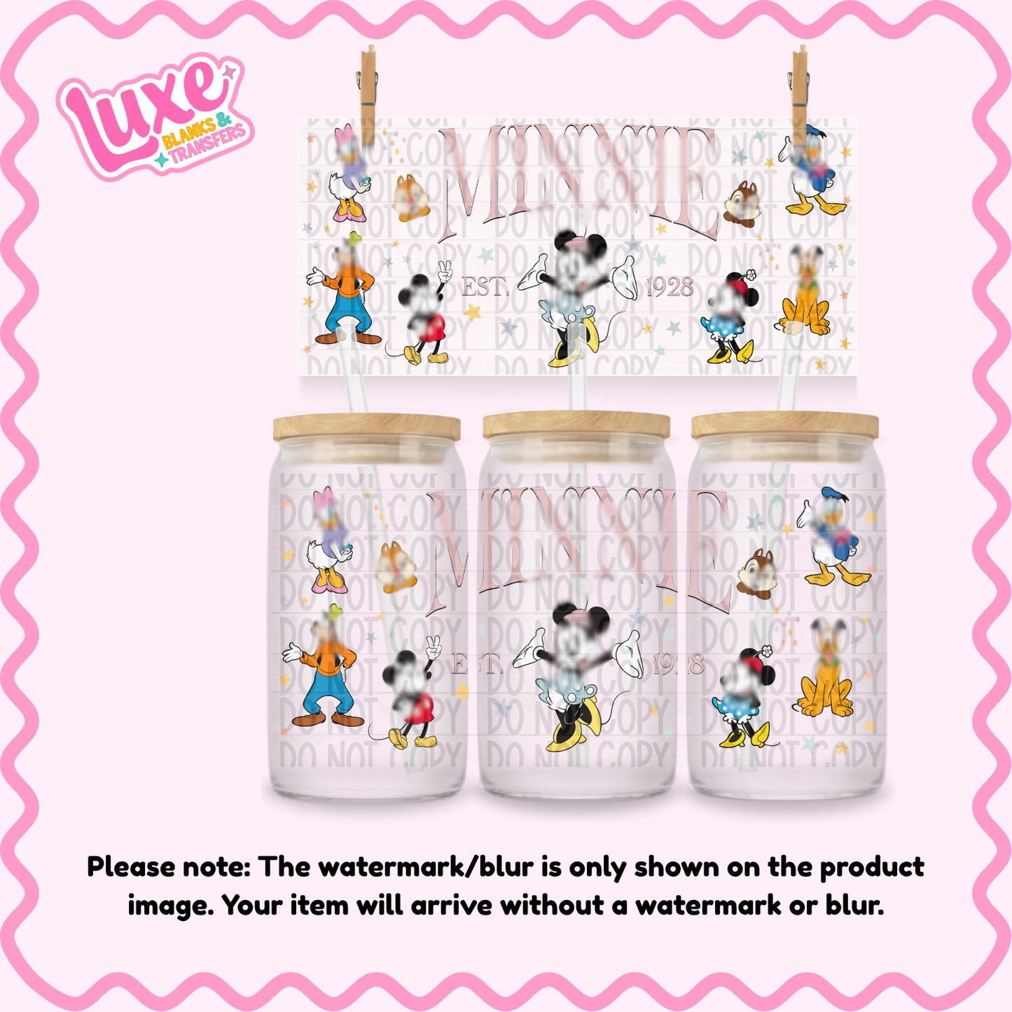 16oz UV DTF Wrap | Mouse Girl | #282