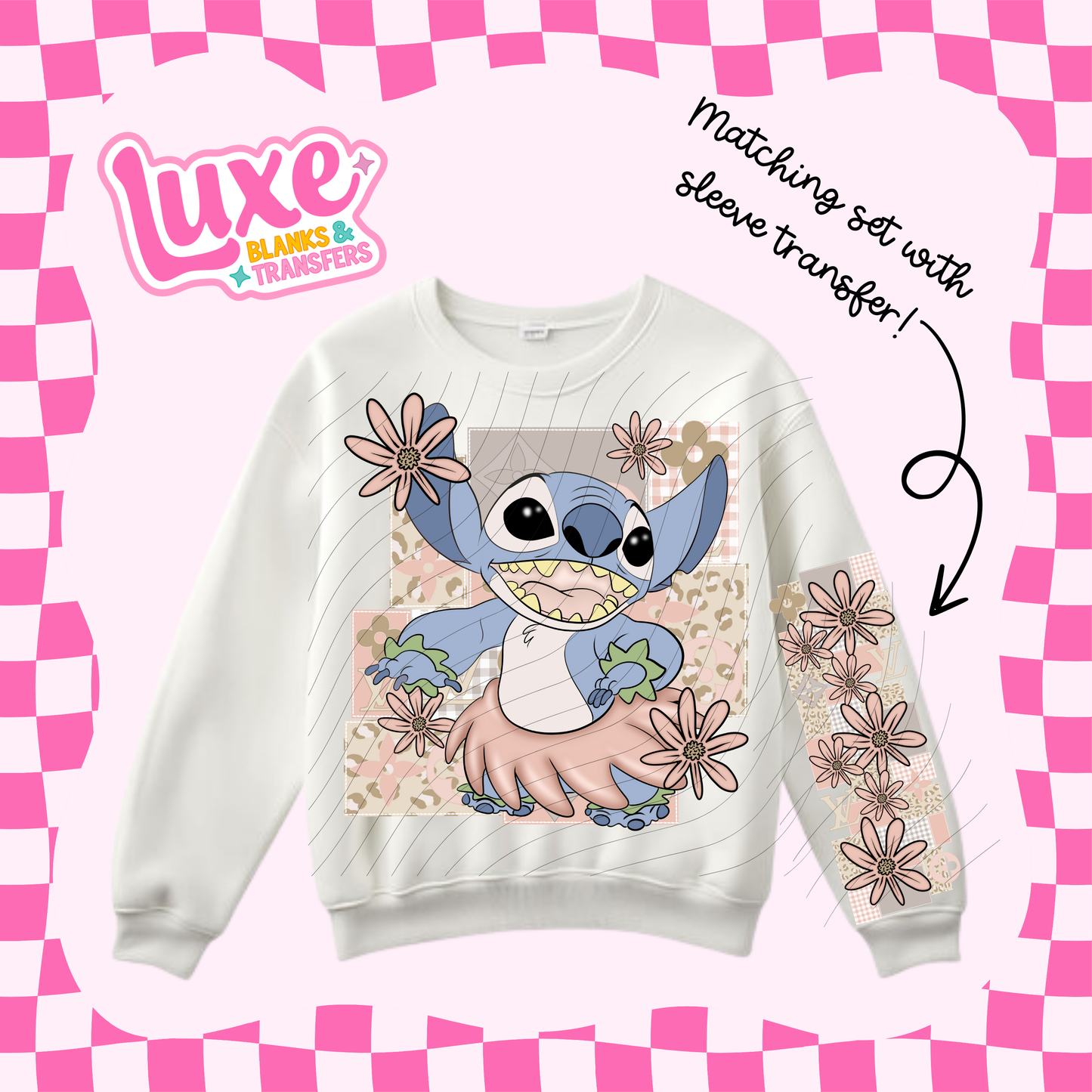 Beige Blue Alien | DTF Heat Transfer | #48