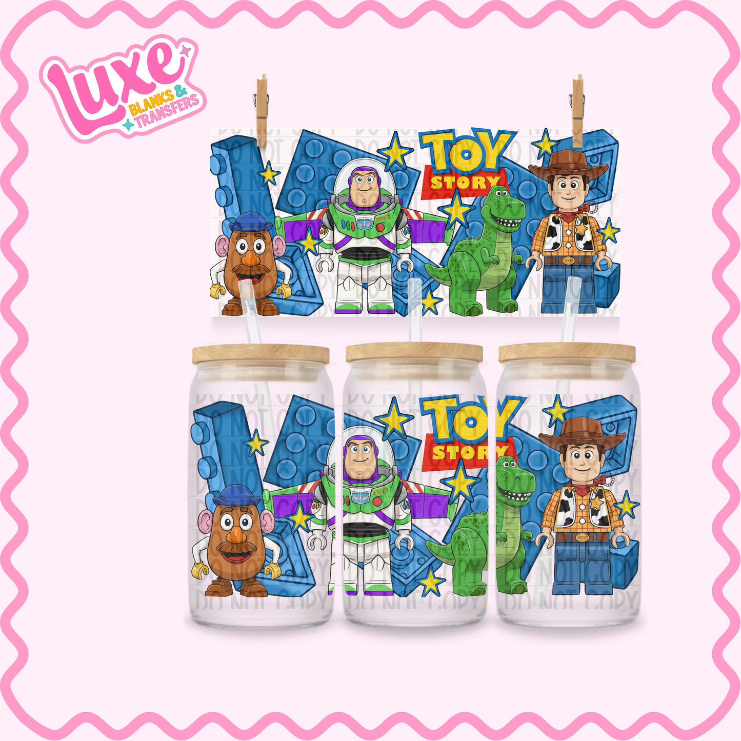 16oz UV DTF Wrap | Toys Blocks | #3423