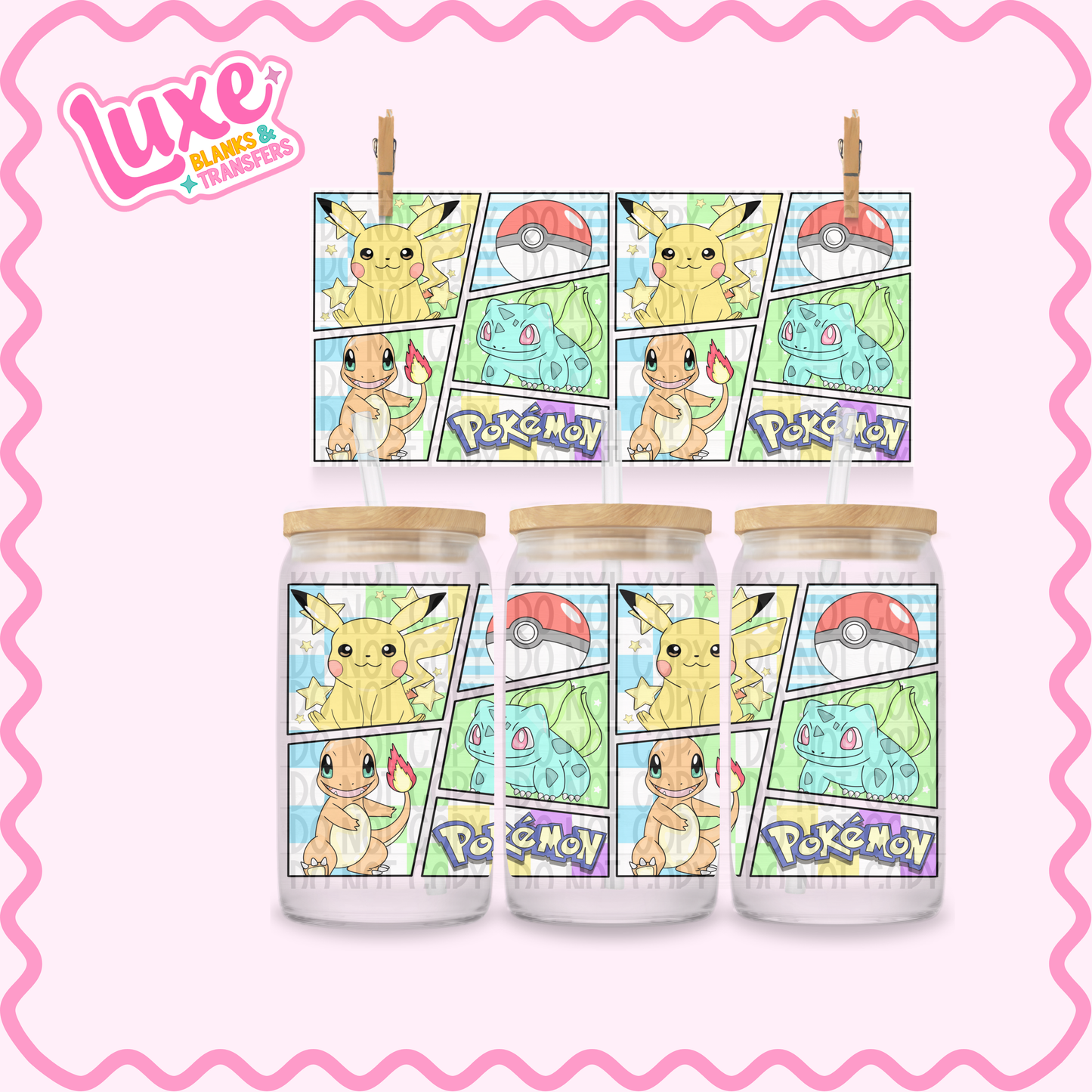 16oz UV DTF Wrap | Poké | #2448