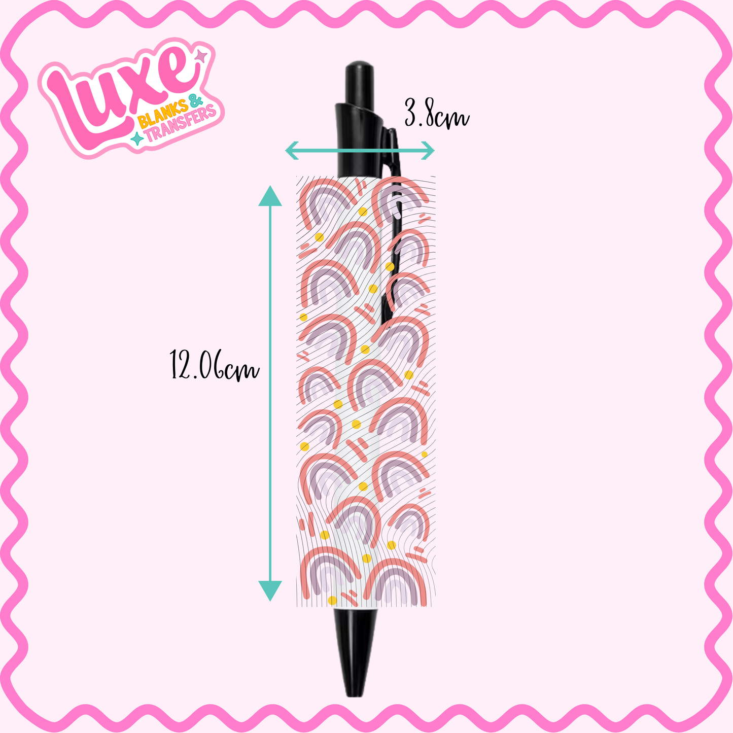 UV DTF Pen Wrap | Rainbows | #52