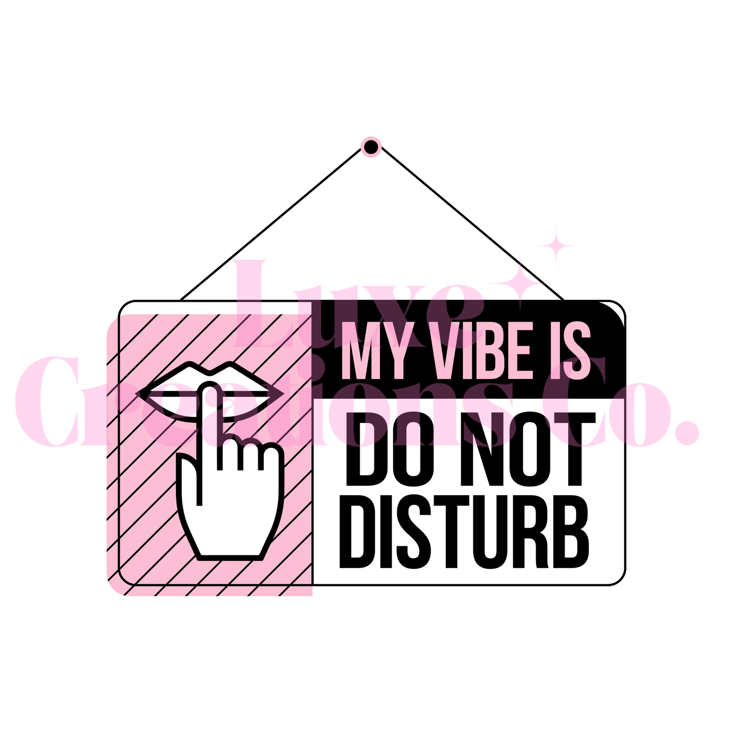 Do Not Disturb UV DTF Decal