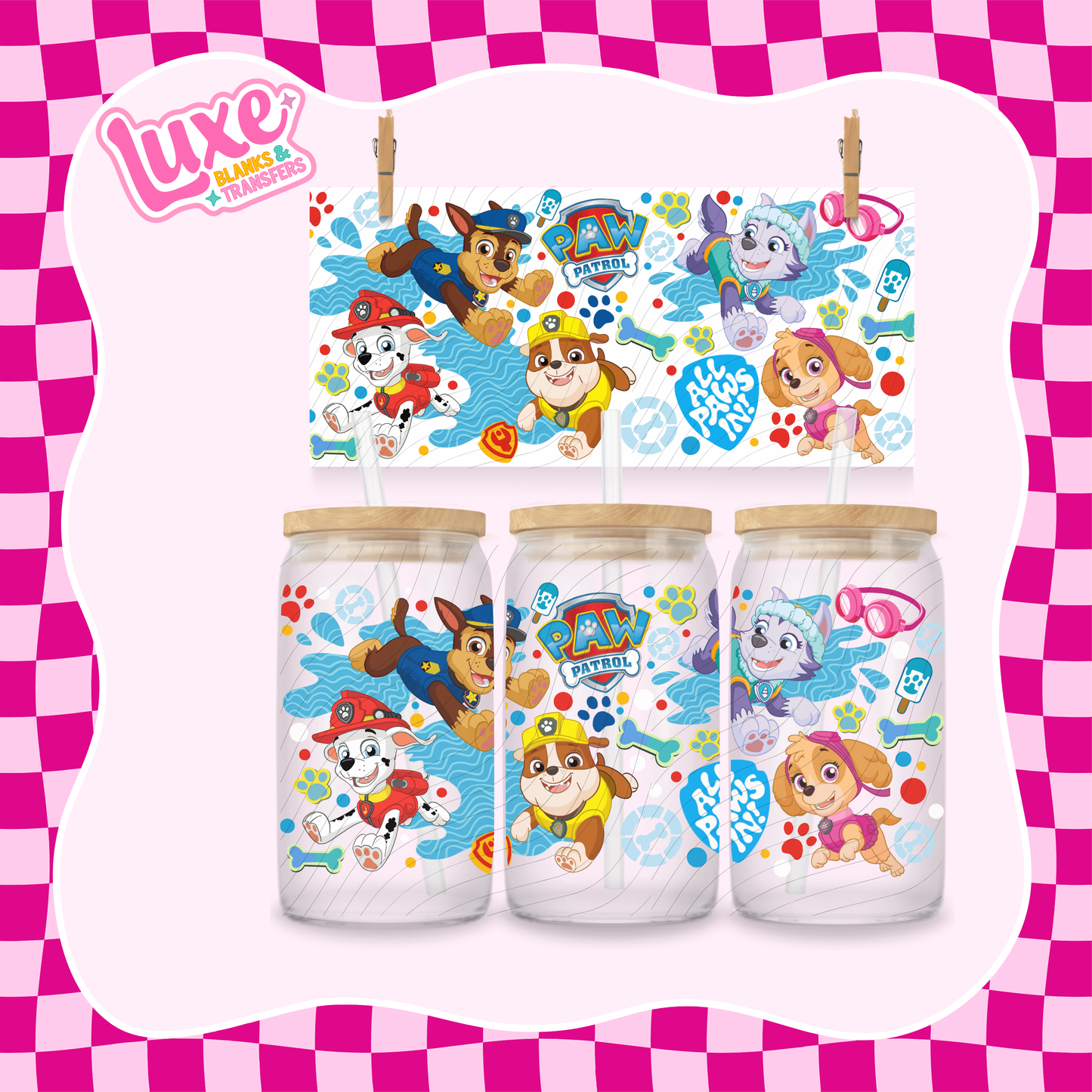 Paw Show Cartoon | UV DTF Wrap | #1179