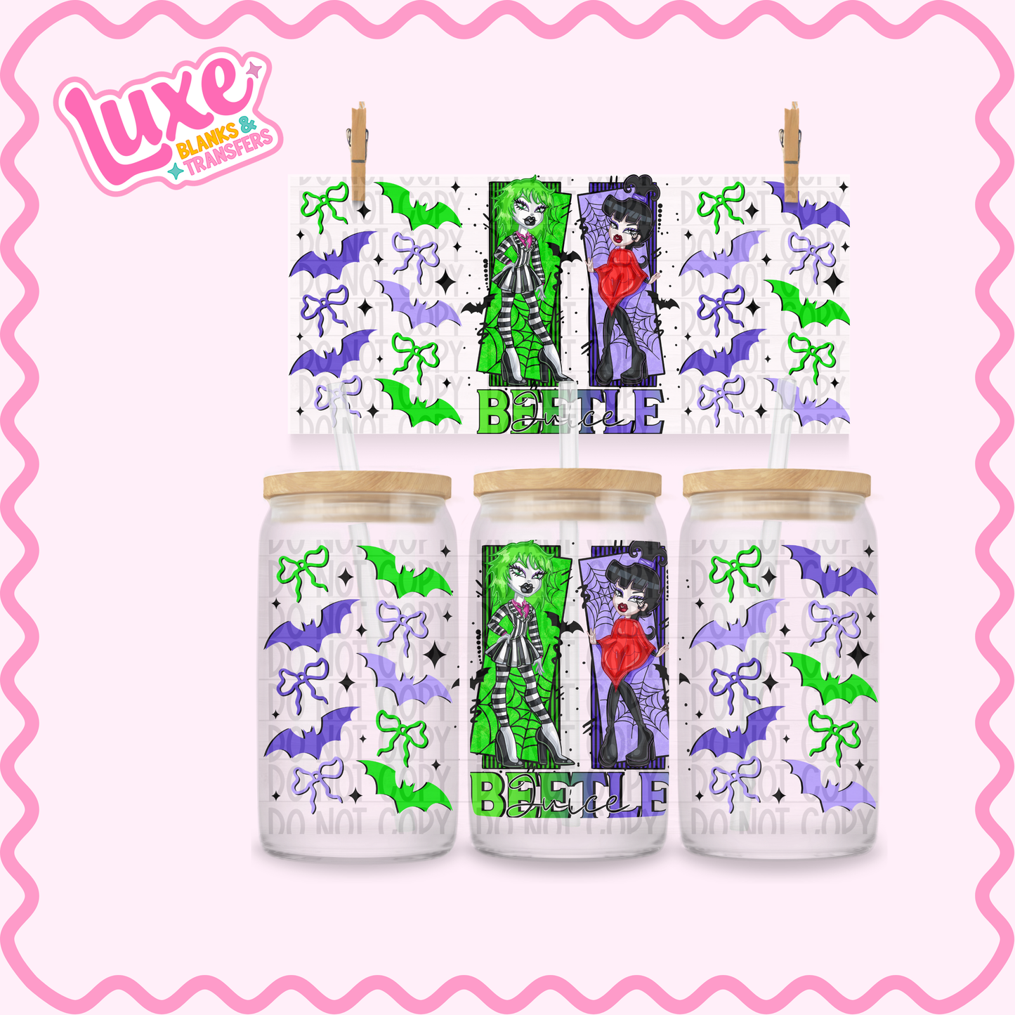 16oz UV DTF Wrap | Beetle Brat | #3430
