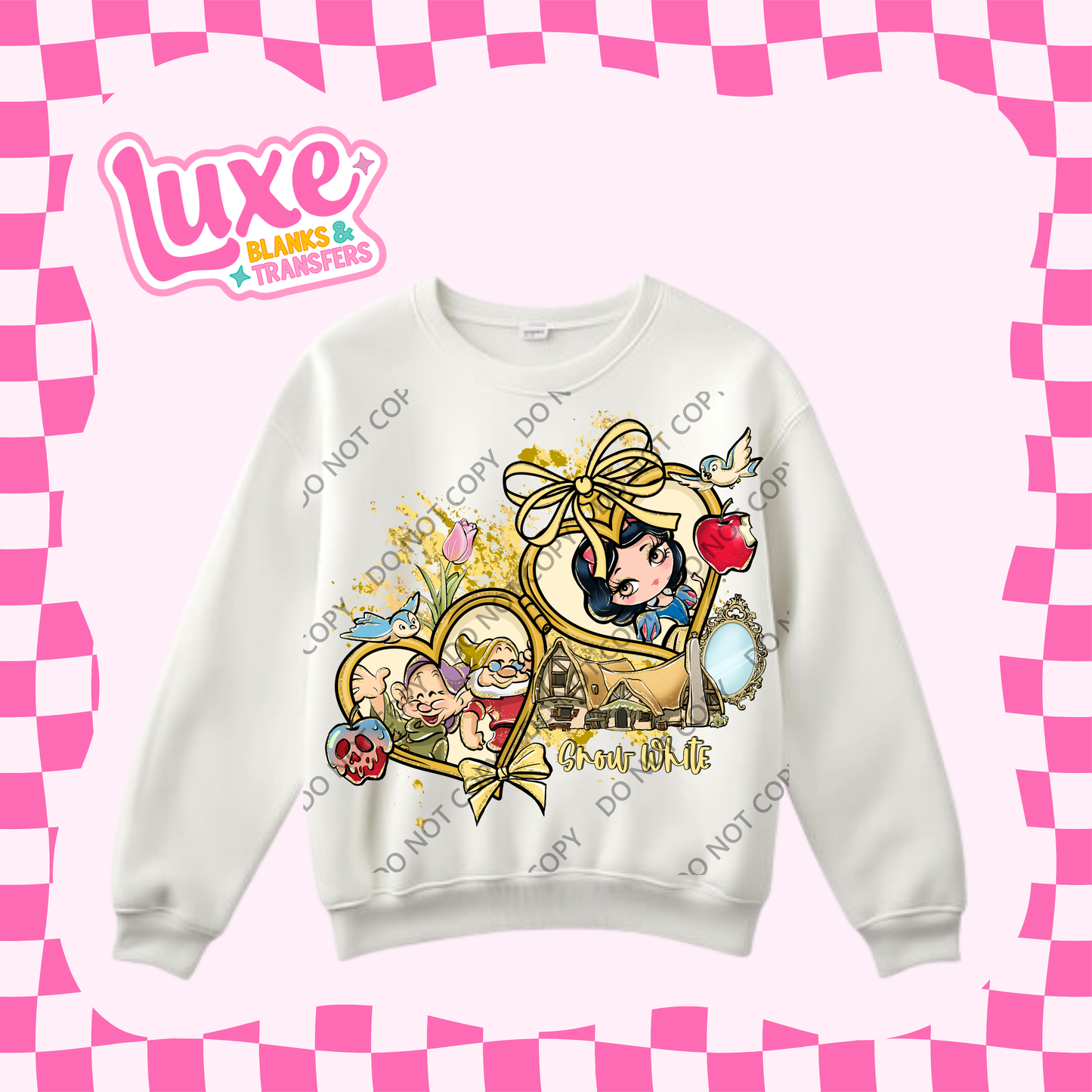 DTF Heat Transfer | Snow Princess Locket | #337