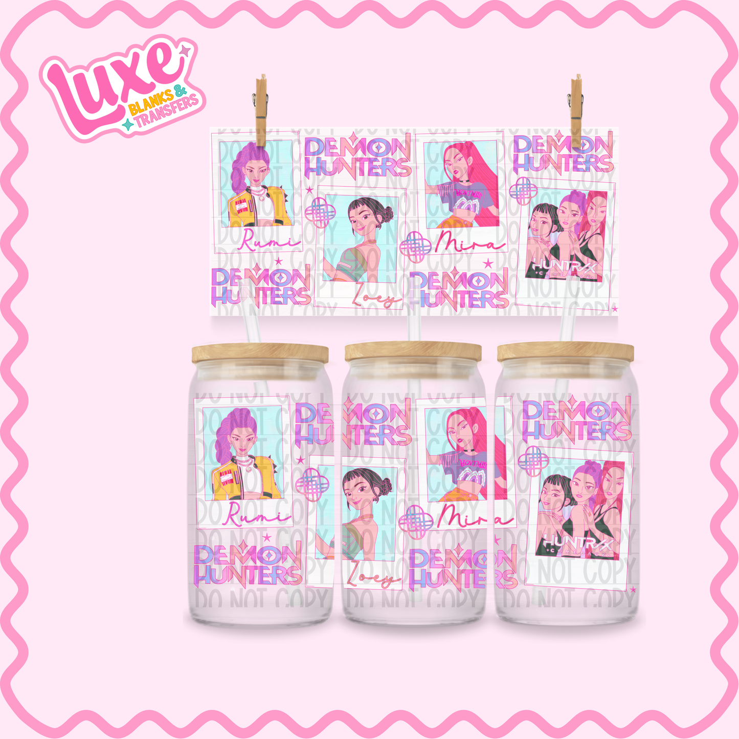 16oz UV DTF Wrap | Polaroid K-Pop | #2277