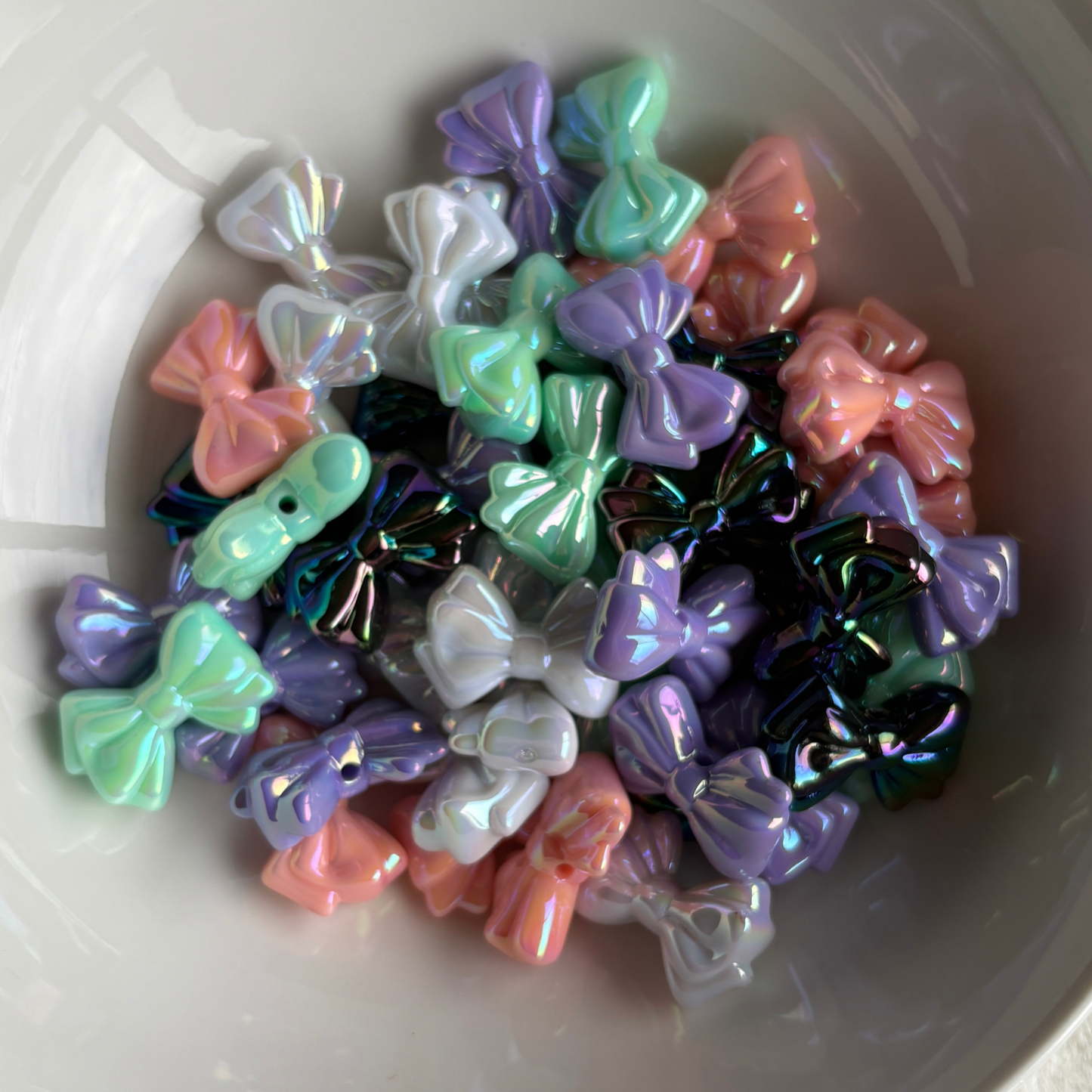 Bow Acrylic Bead (5pcs)