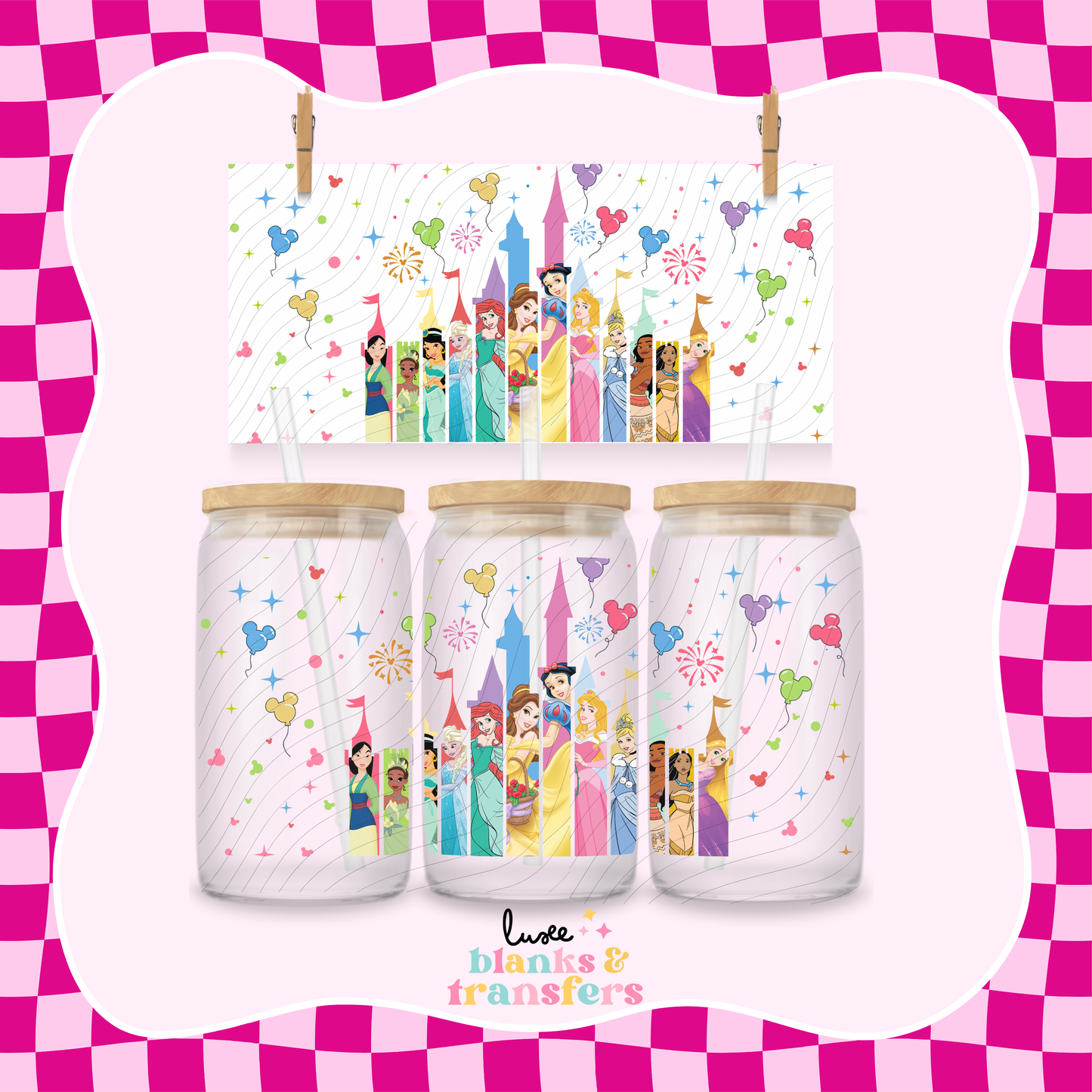 Princesses Castle UV DTF Wrap (#683)