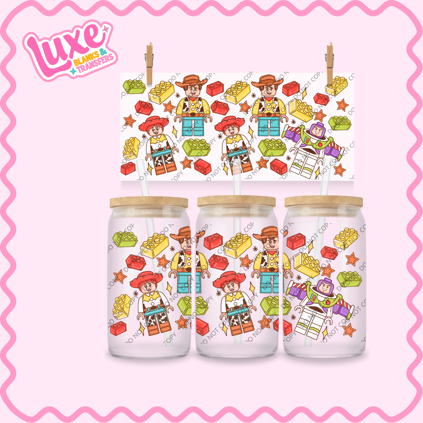 16oz UV DTF Wrap | Lego Toys Movie | #2159