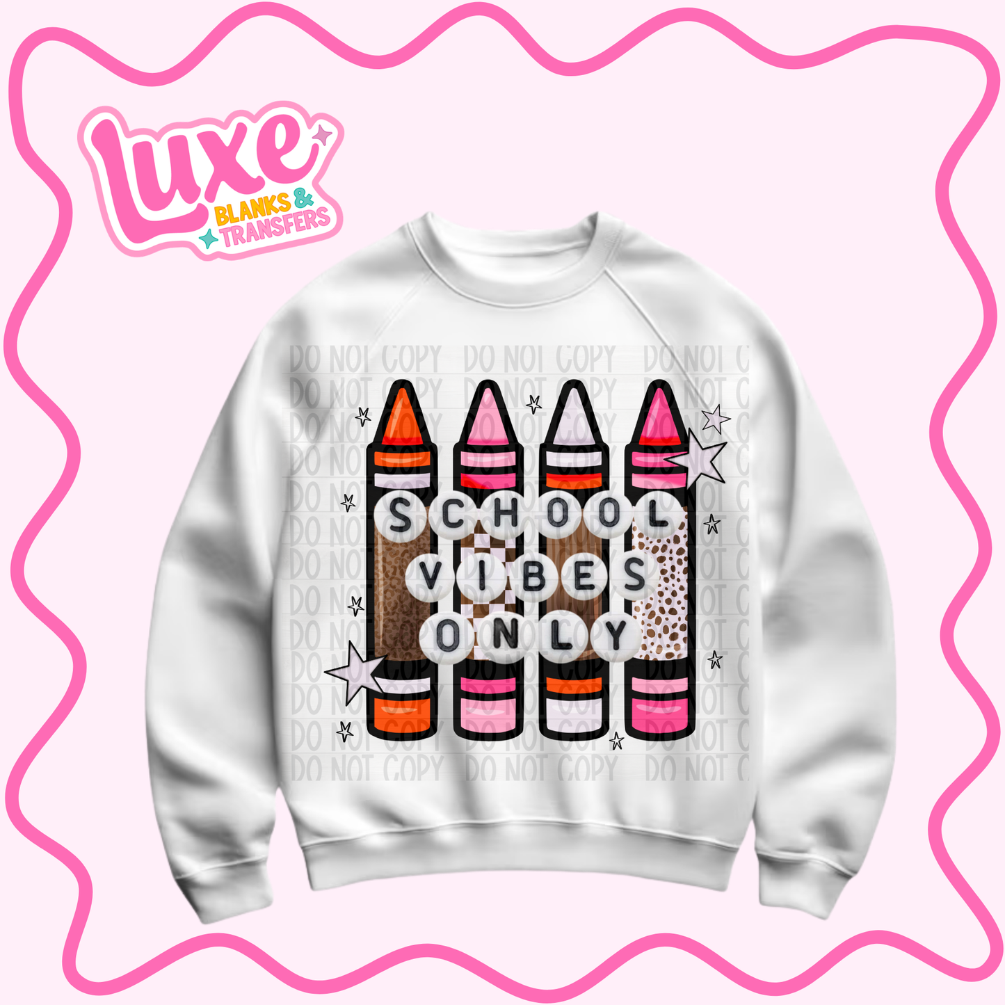 DTF Heat Transfer | School Vibes | #1291