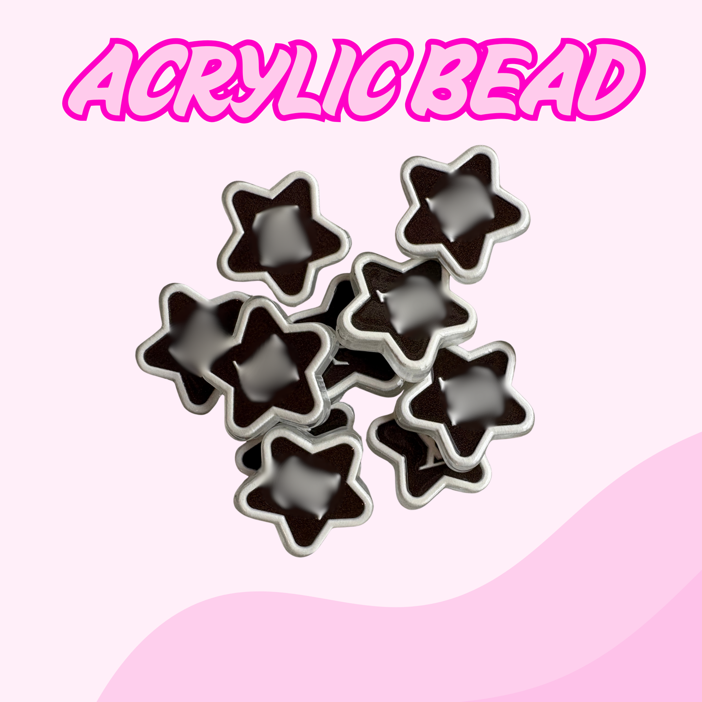Flatback Acrylic Bead | VL star