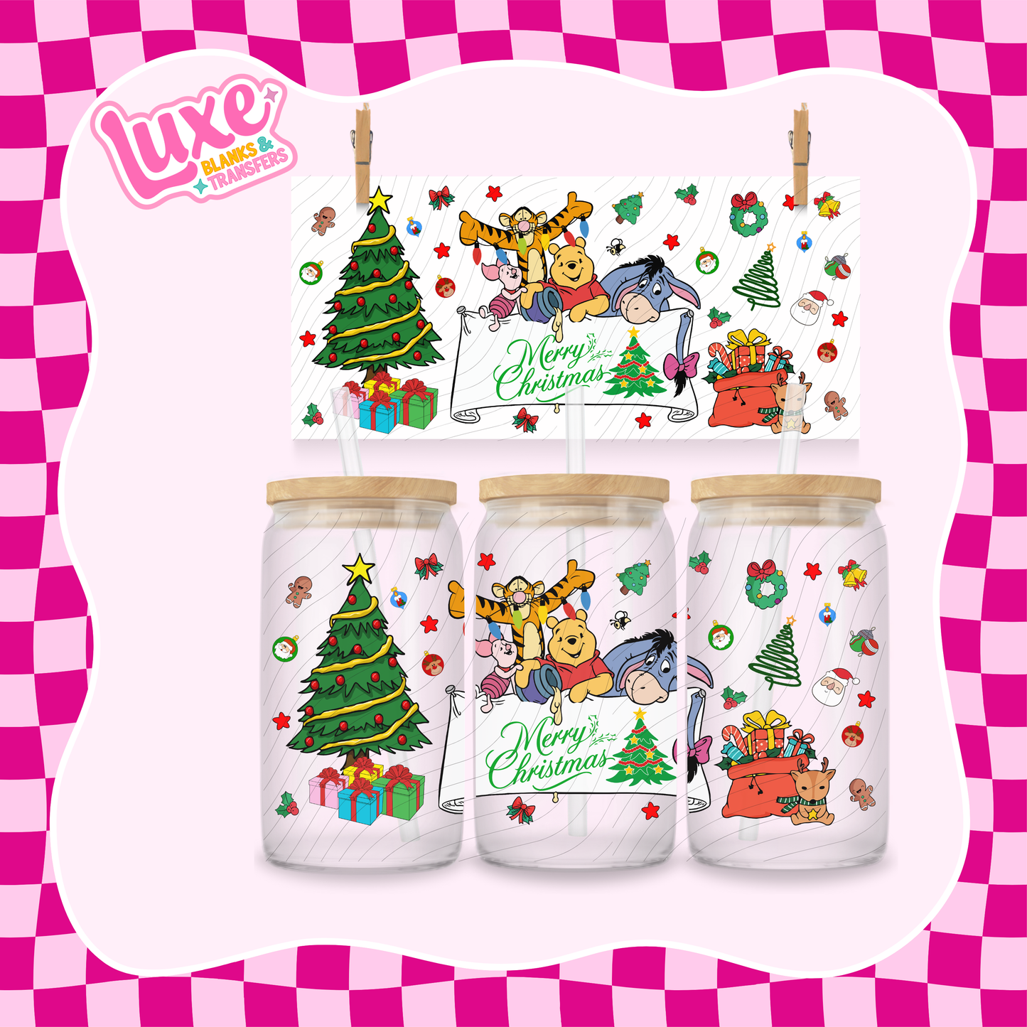 Win & Friends Xmas | UV DTF Wrap | #1187