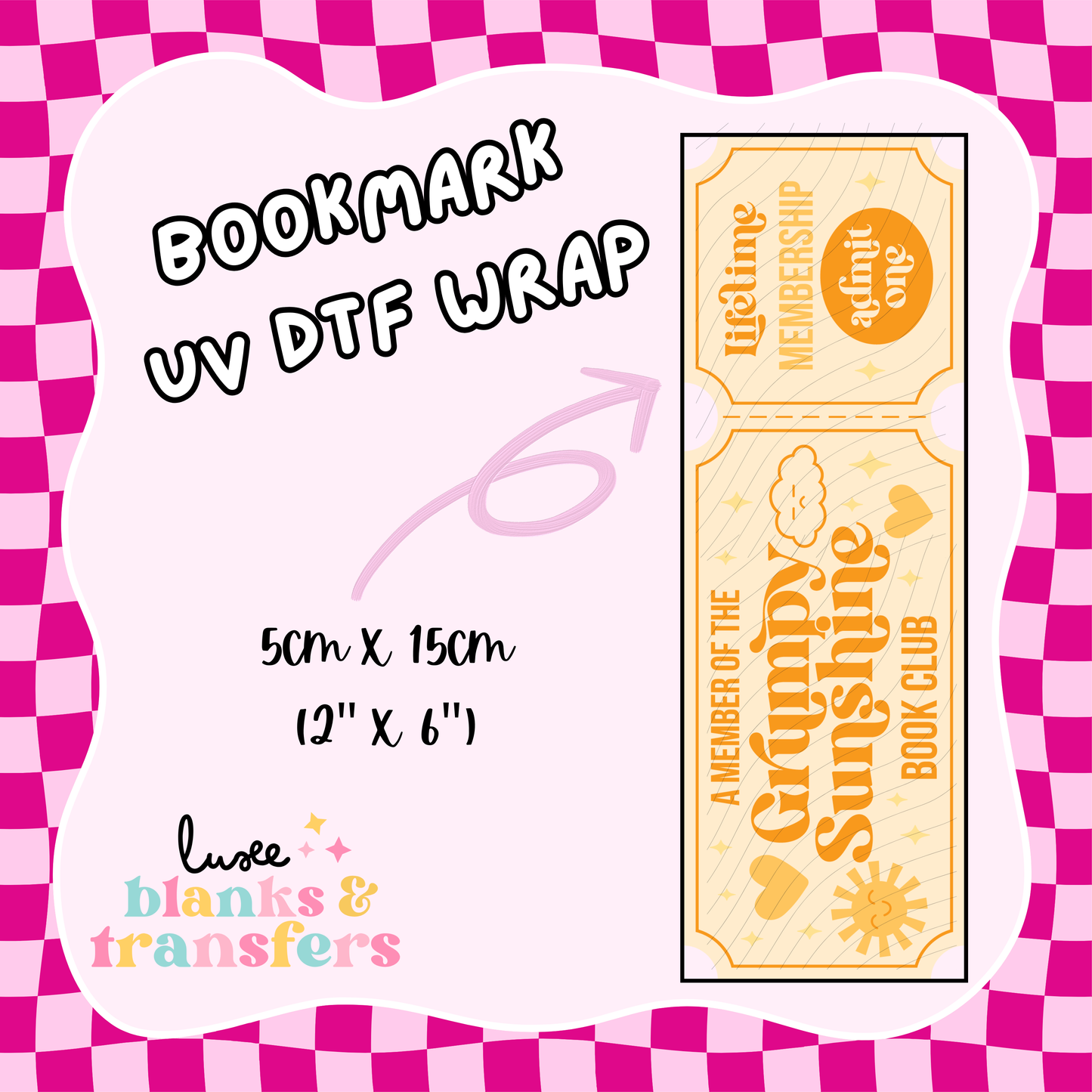 Bookmark UV DTF Wrap (#D11)