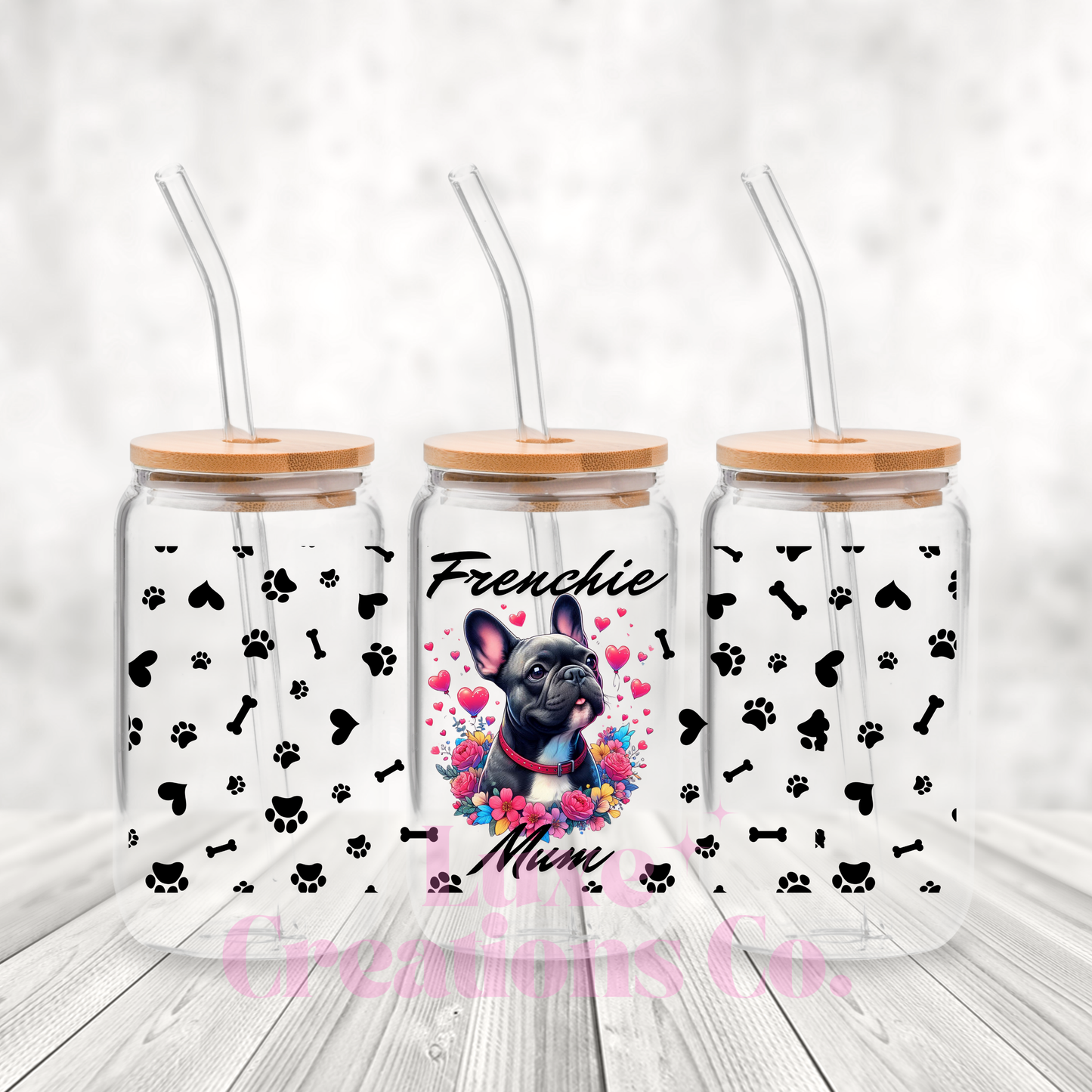 Frenchie Mum UV DTF Wrap by Luxe (#42)