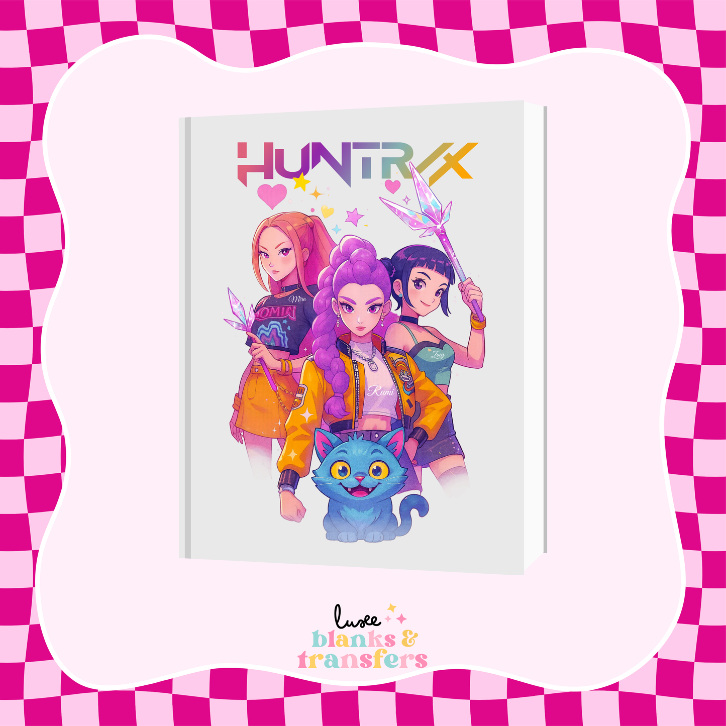 K-Pop Demon Hunters #2 A5 Journal UV DTF Transfer (#A06)