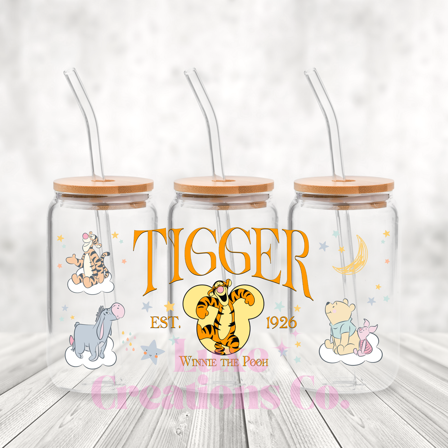 Tigger Character UV DTF Wrap (#05)