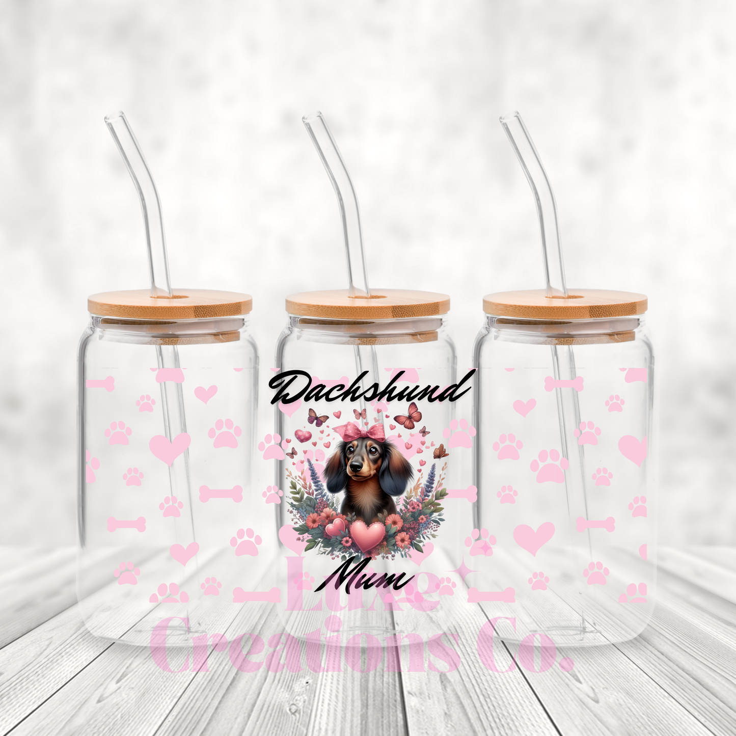Dachshund Mum UV DTF Wrap by Luxe (#112)