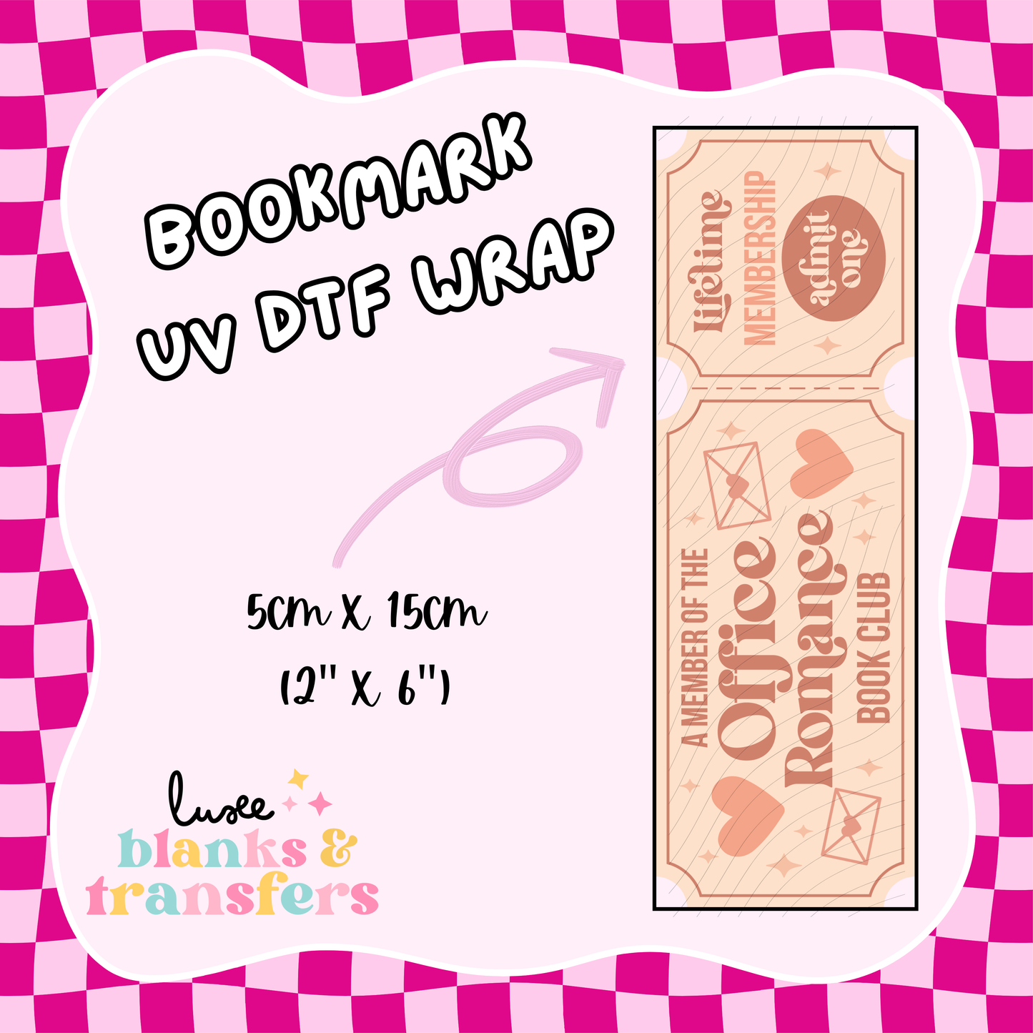 Bookmark UV DTF Wrap (#D14)