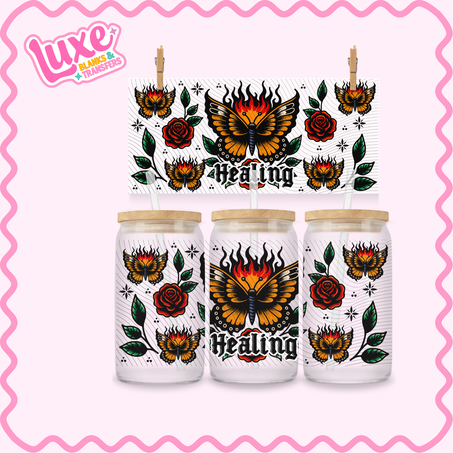16oz UV DTF Wrap | Healing | #2953