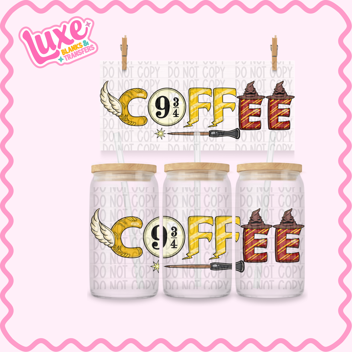 16oz UV DTF Wrap | HP Coffee | #2468
