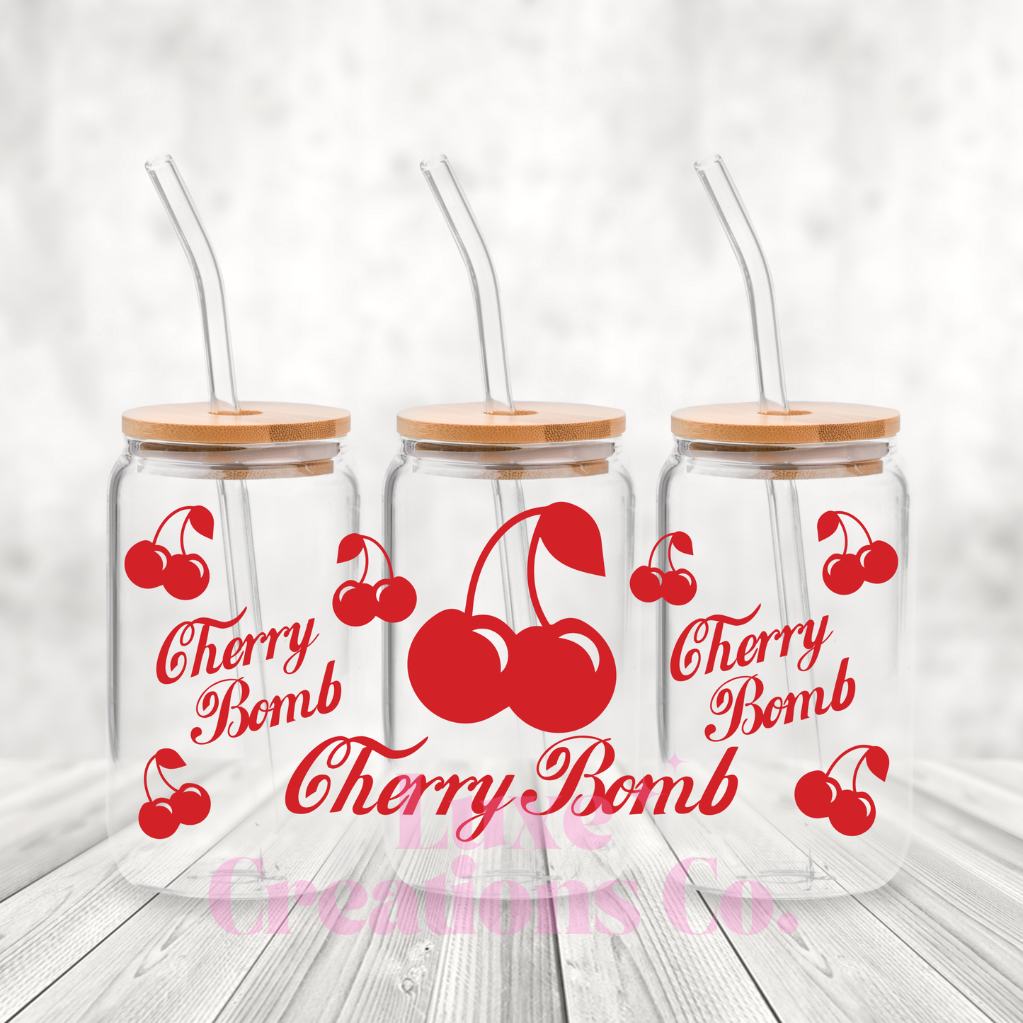 Cherry Bomb UV DTF Wrap (#108)