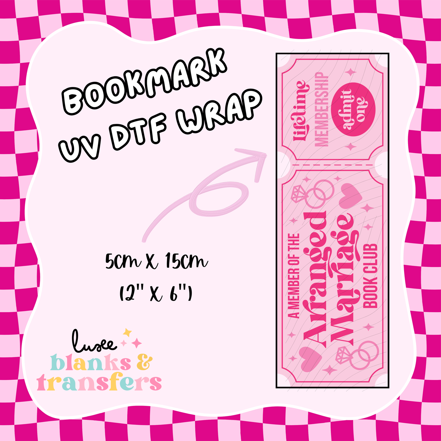 Bookmark UV DTF Wrap (#D17)