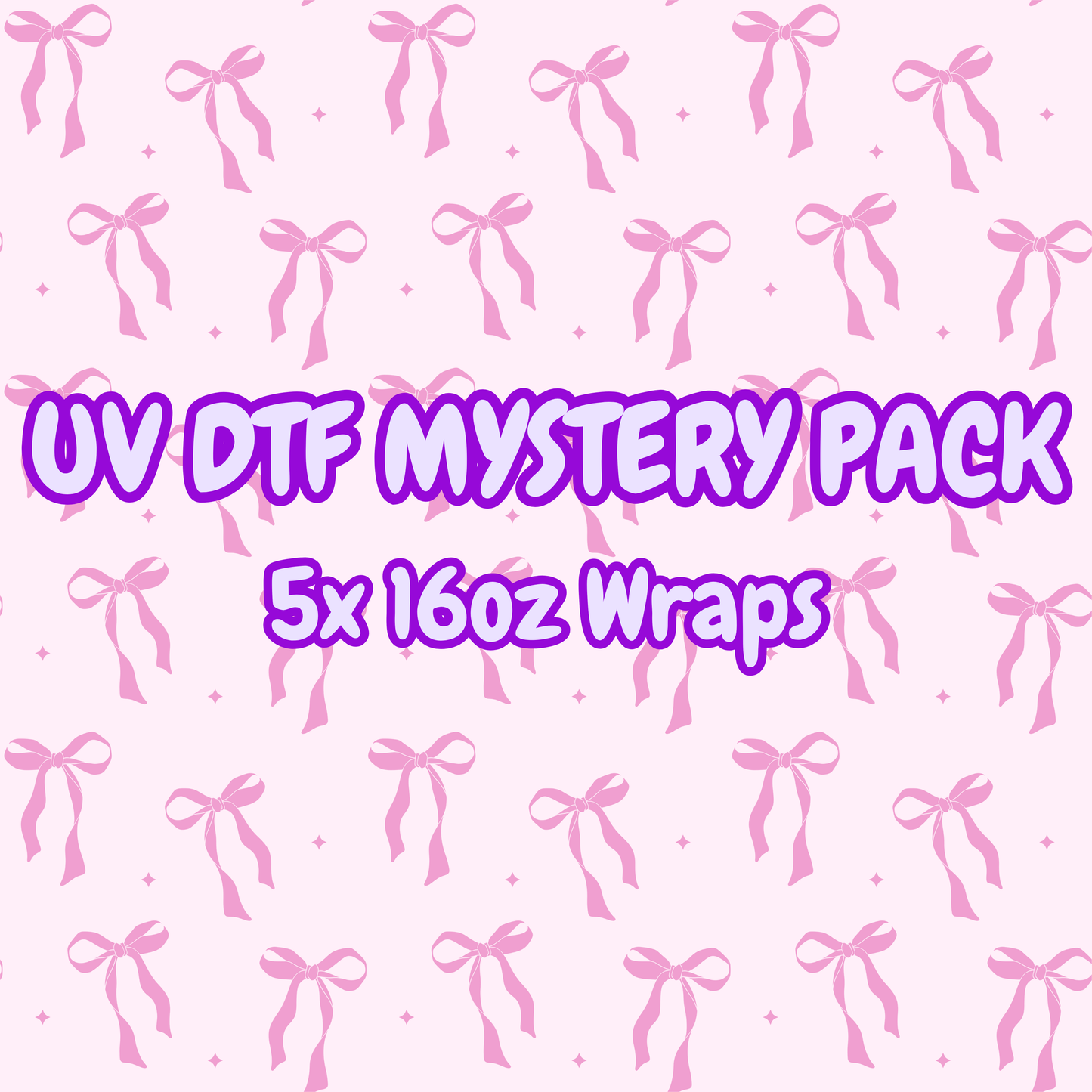 5x UV DTF Mystery Pack