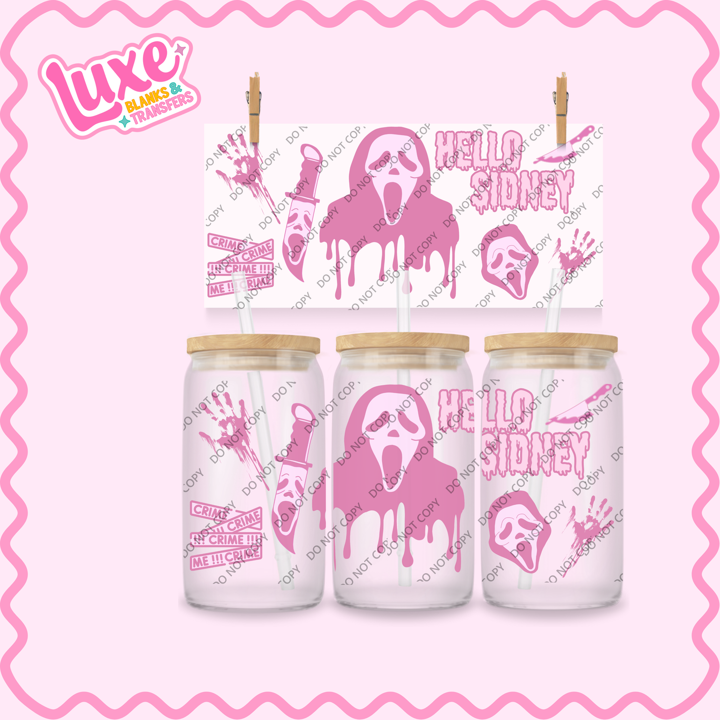 16oz UV DTF Wrap | Cutesy Ghosty | #2170