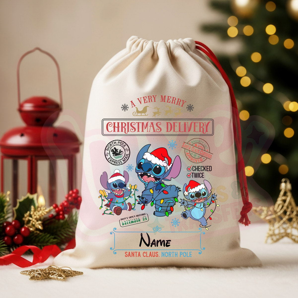 Blu3 Al13n | Santa Sack DTF Heat Transfer | #79
