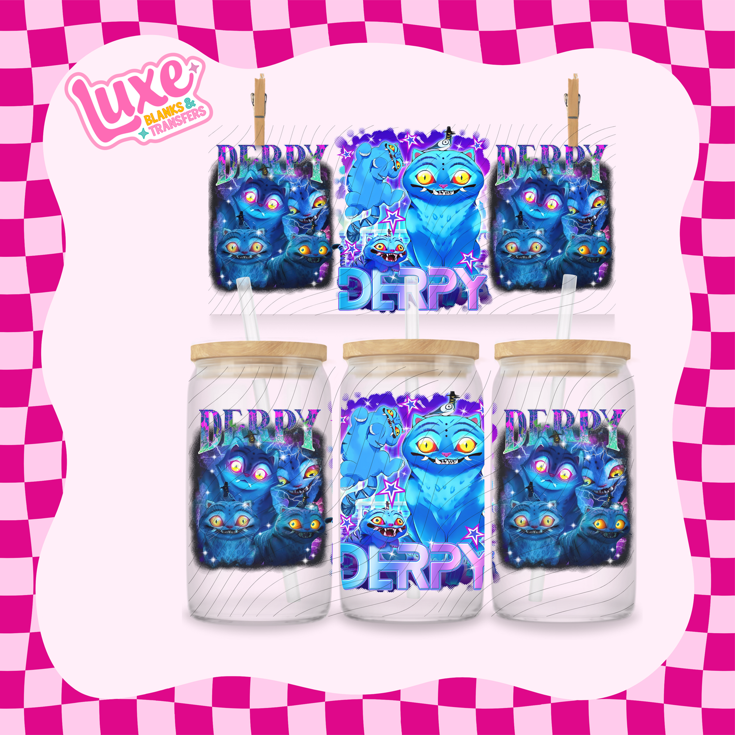 Derpy | 16oz UV DTF Wrap | #1695