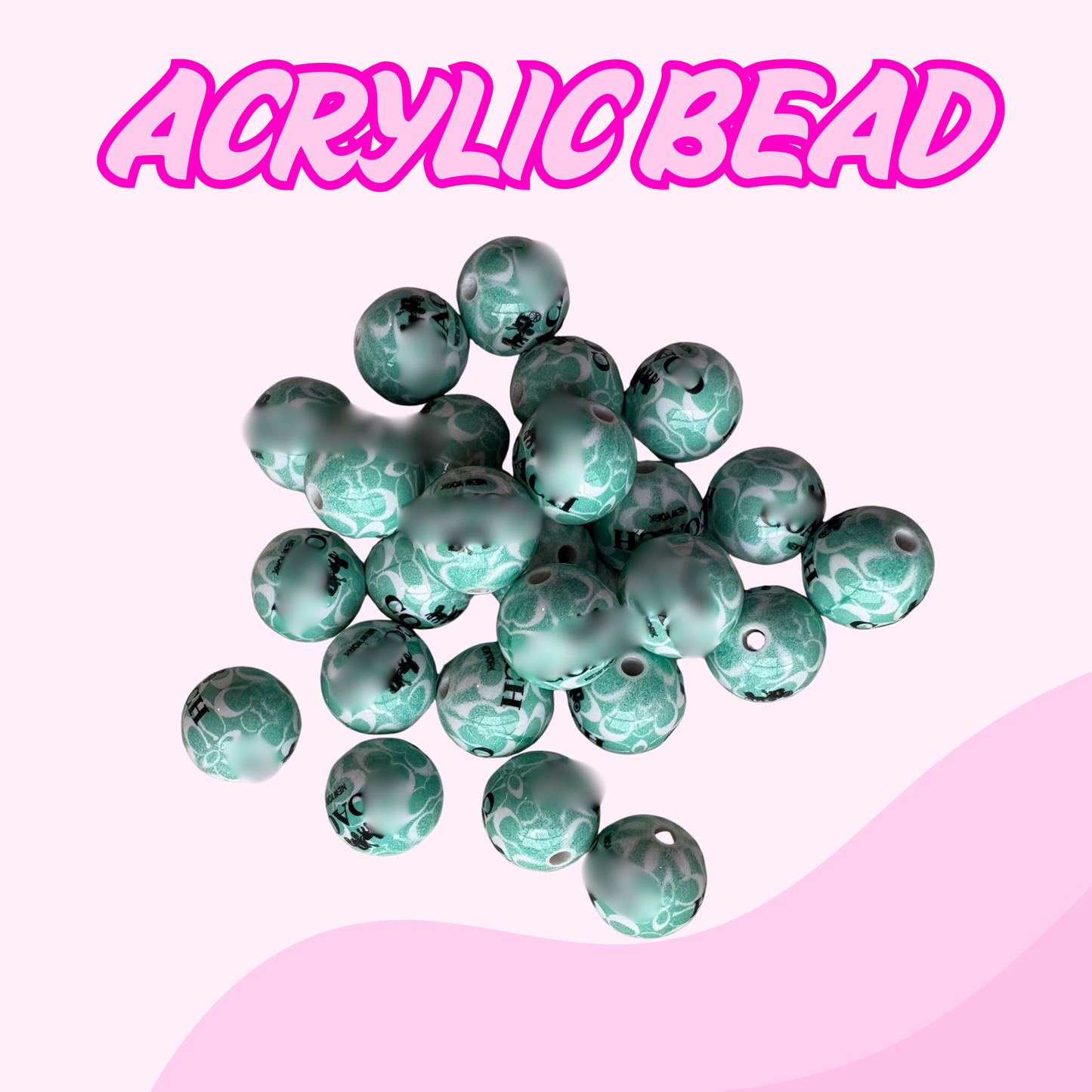 Round Acrylic Bead | Co4ch Bead
