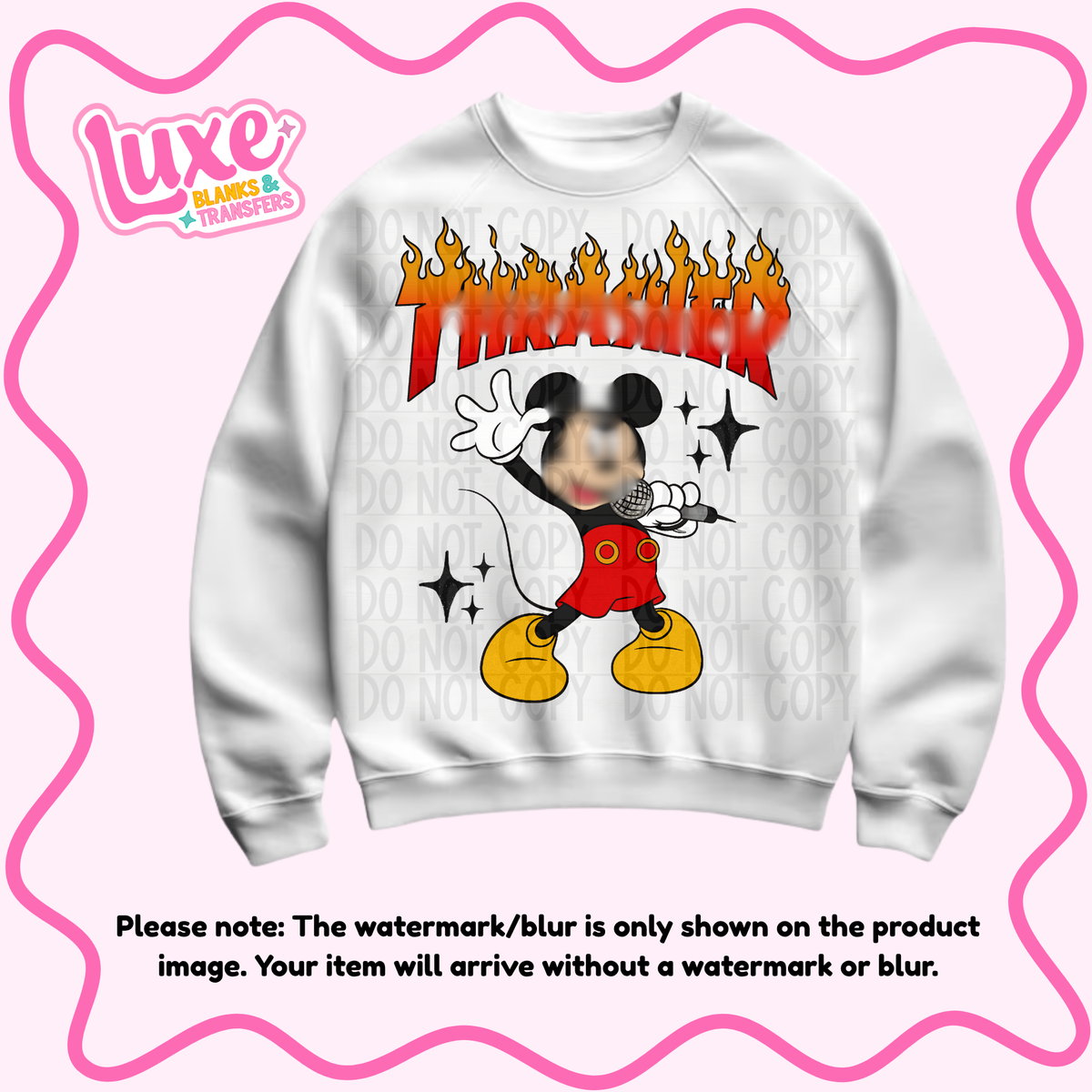 DTF Heat Transfer | Skate Brand Mouse | #1356