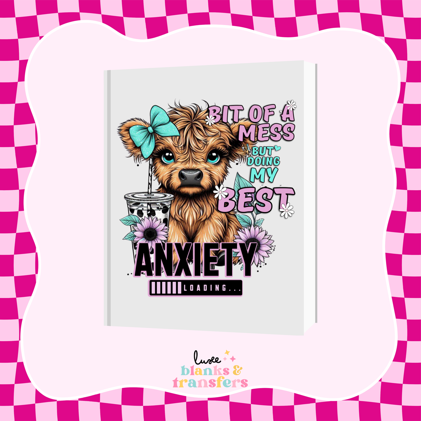 "Doing My Best" A5 Journal UV DTF Transfer (#A08)