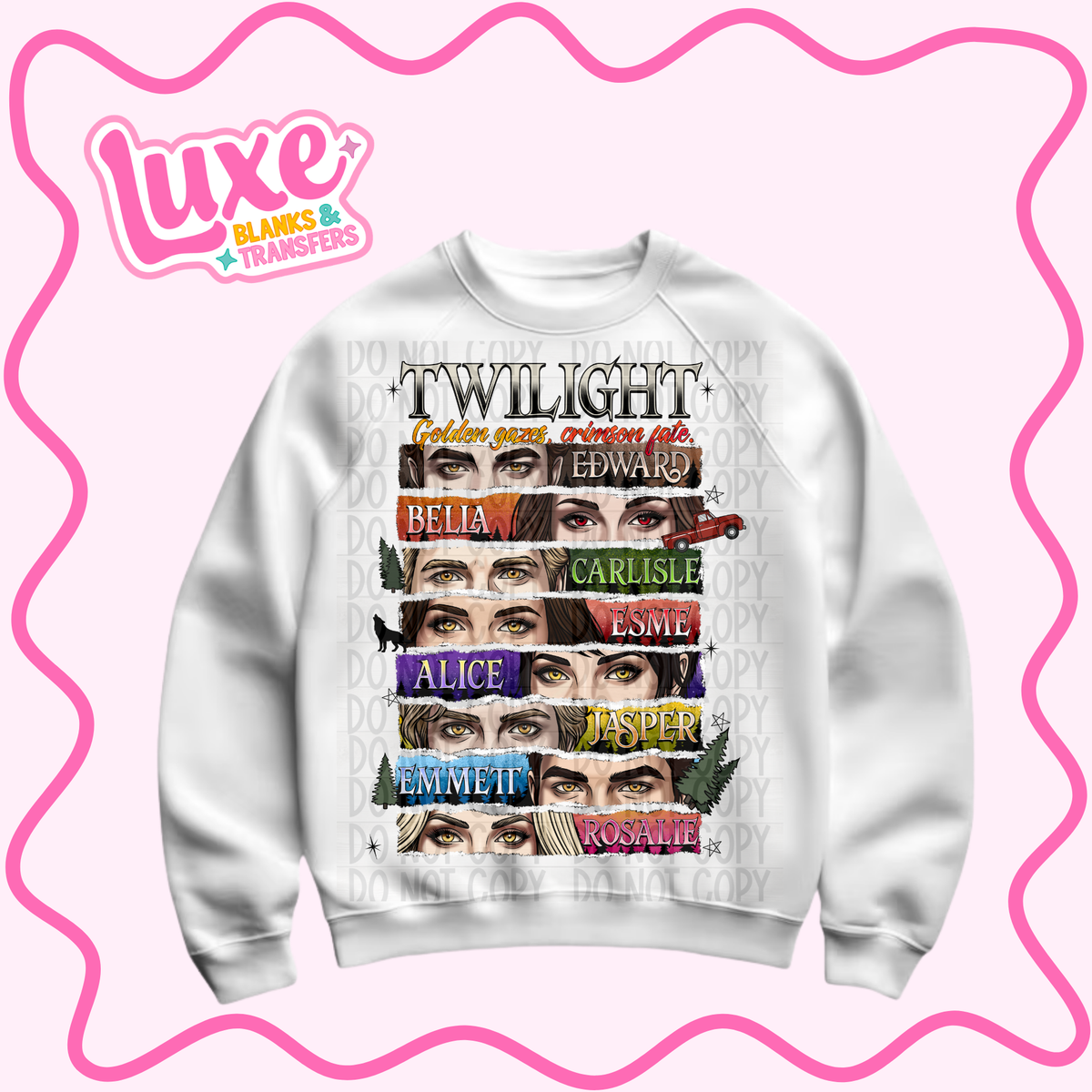 DTF Heat Transfer | Tw1l1ght Title | #1361