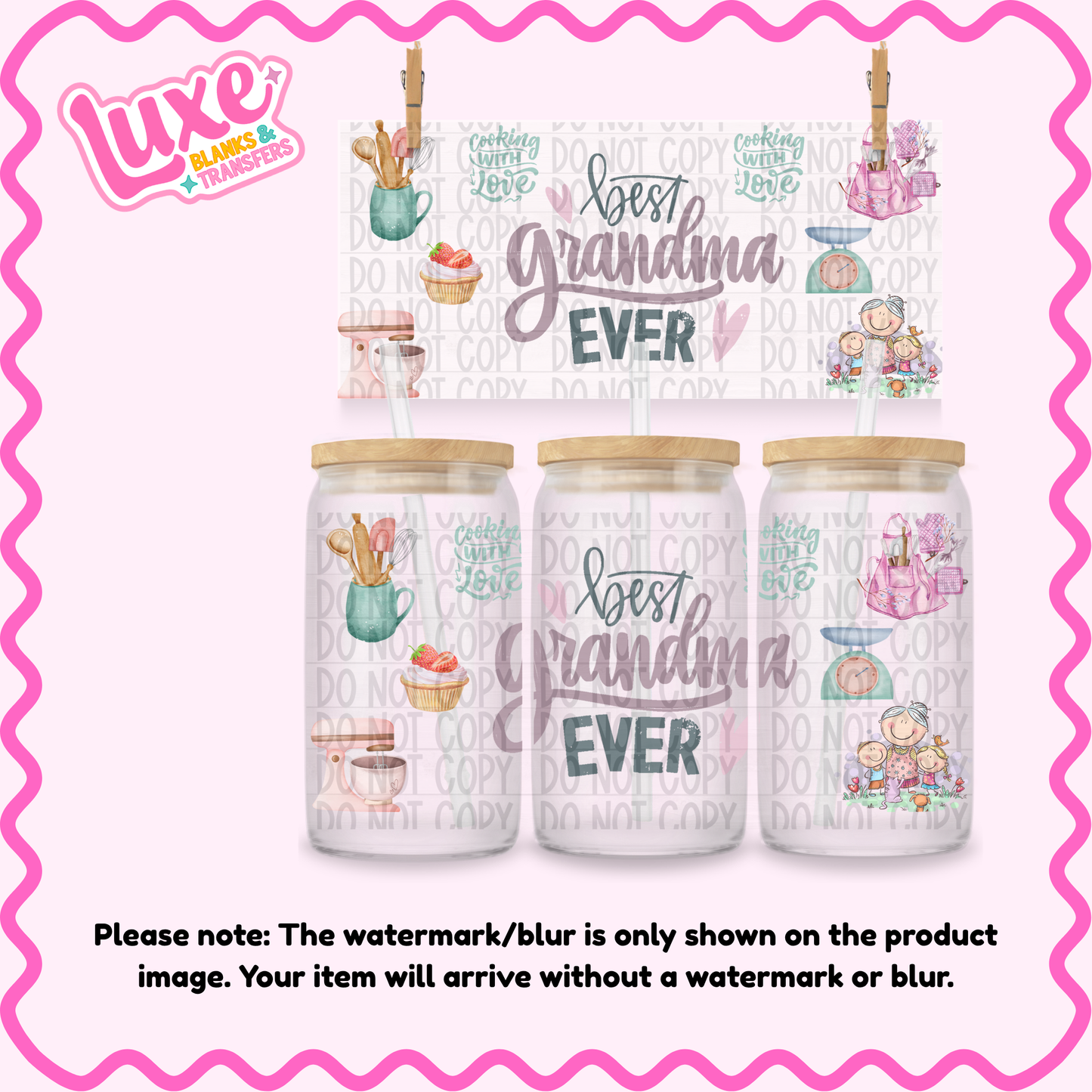 16oz UV DTF Wrap | Best Grandma | #3935