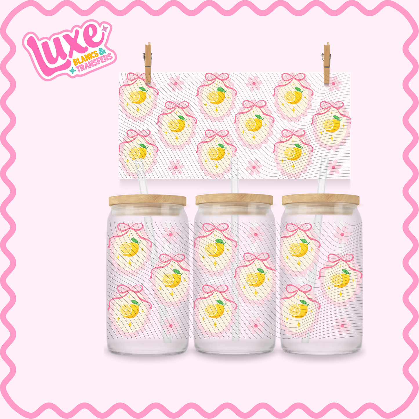 16oz UV DTF Wrap | Coquette Orange | #2974