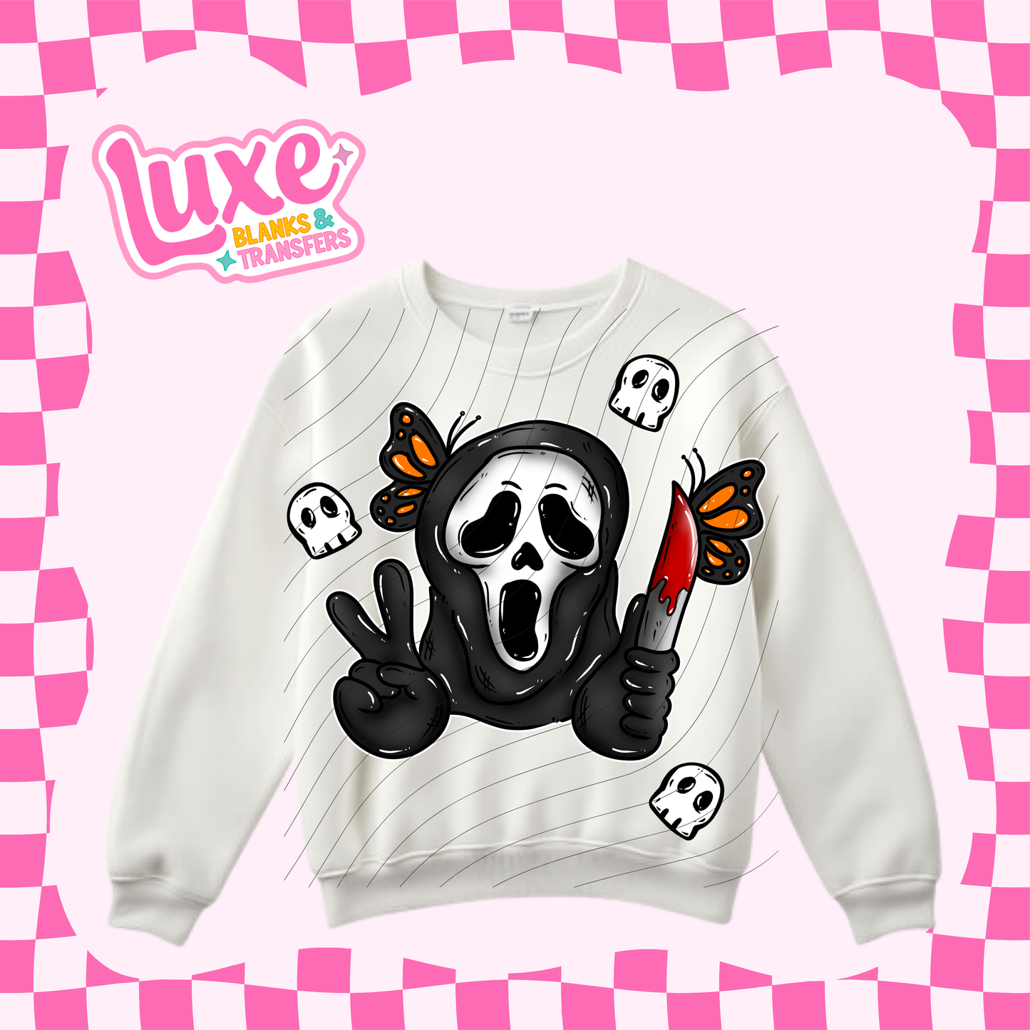 Ghostface Butterflies | DTF Heat Transfer | #94