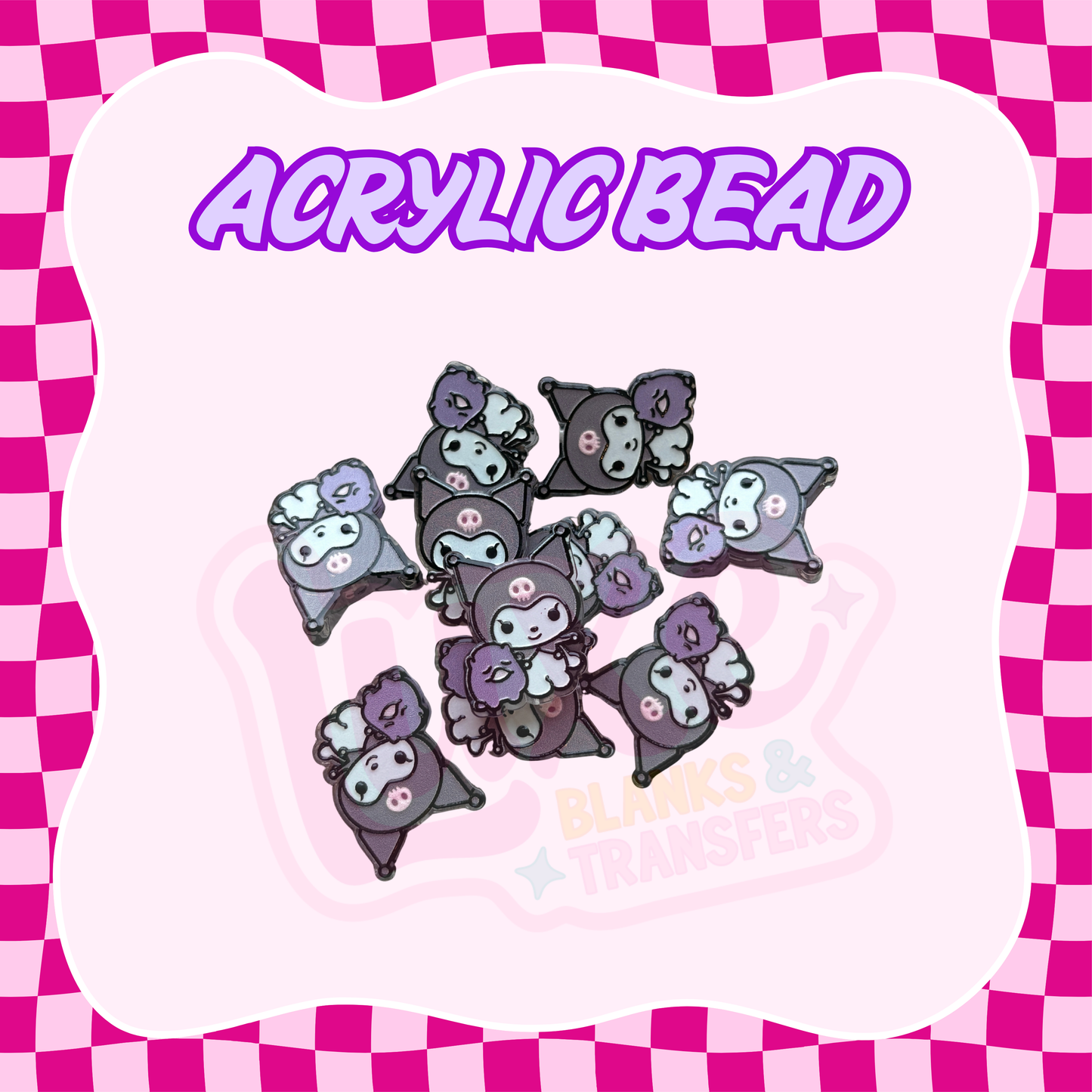 Flatback Acrylic Bead | Ku/romi