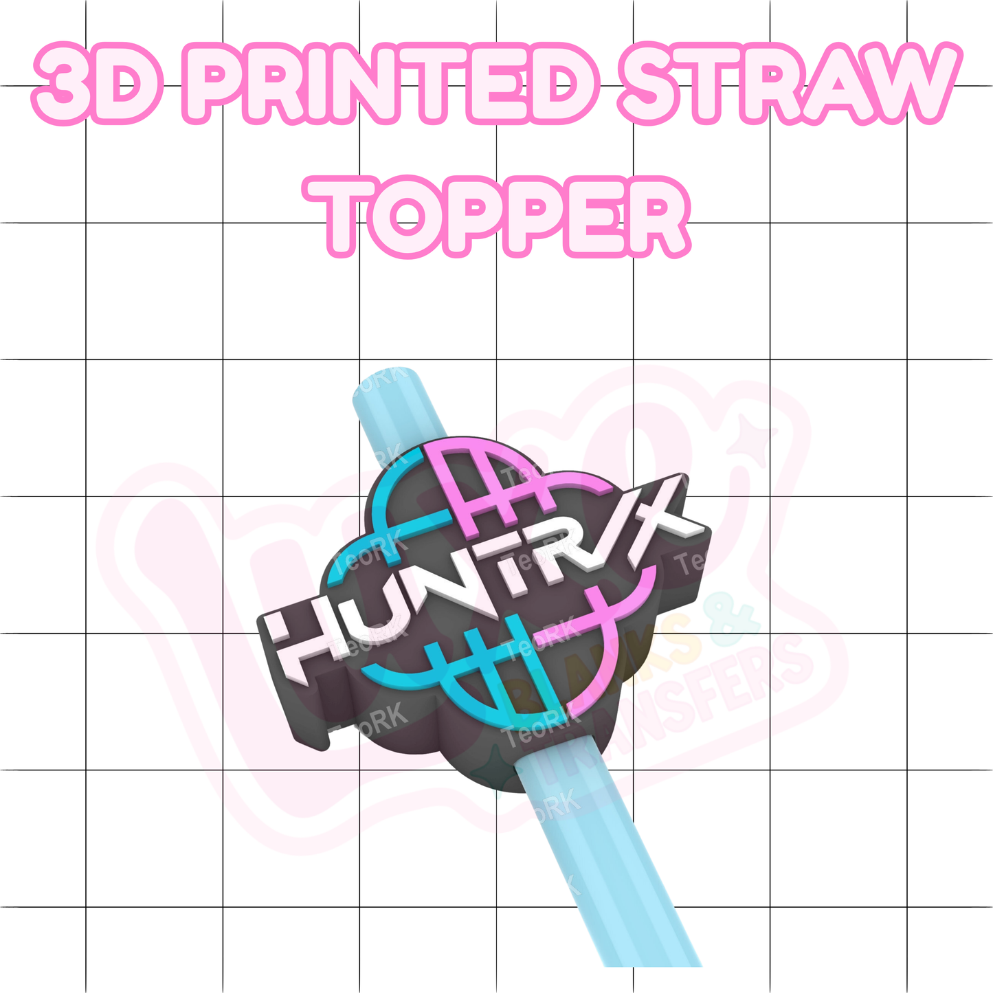 3D Printed Straw Topper | K-Pop