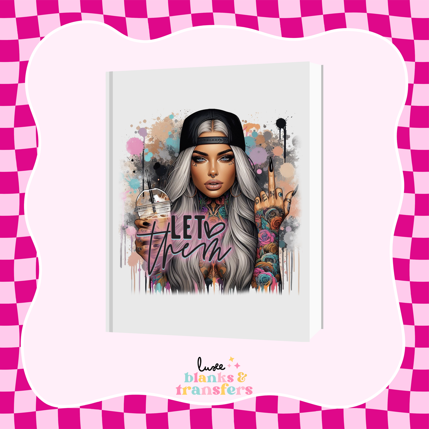 "Let Them" A5 Journal UV DTF Transfer (#A09)