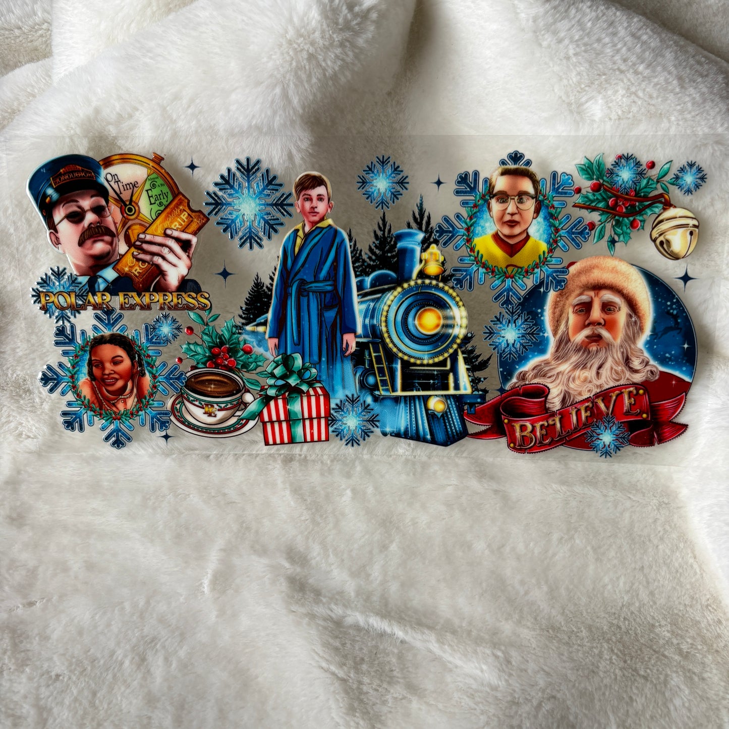 U16oz UV DTF Wrap | "Polar Express Christmas" C43A | READY TO SHIP