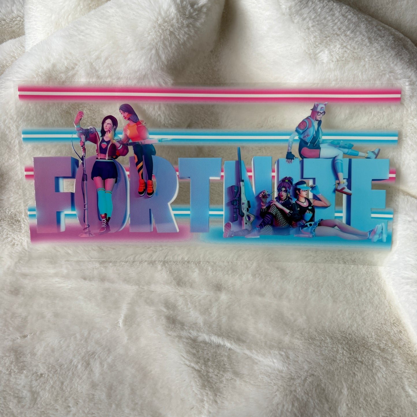 U16oz UV DTF Wrap | "Fortn.ite Game Neon" C80A | READY TO SHIP