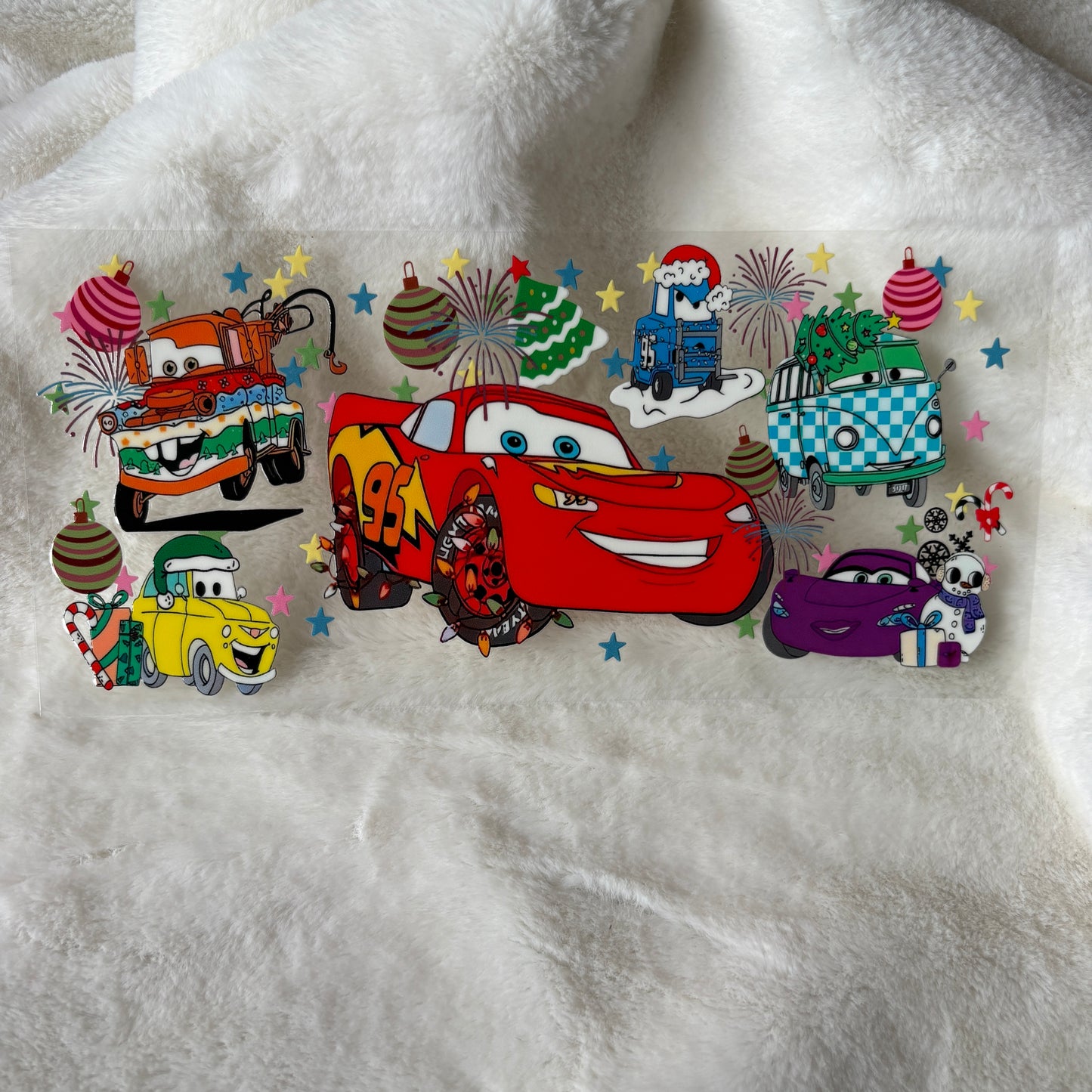 U16oz UV DTF Wrap | "Car Christmas" C108 | READY TO SHIP