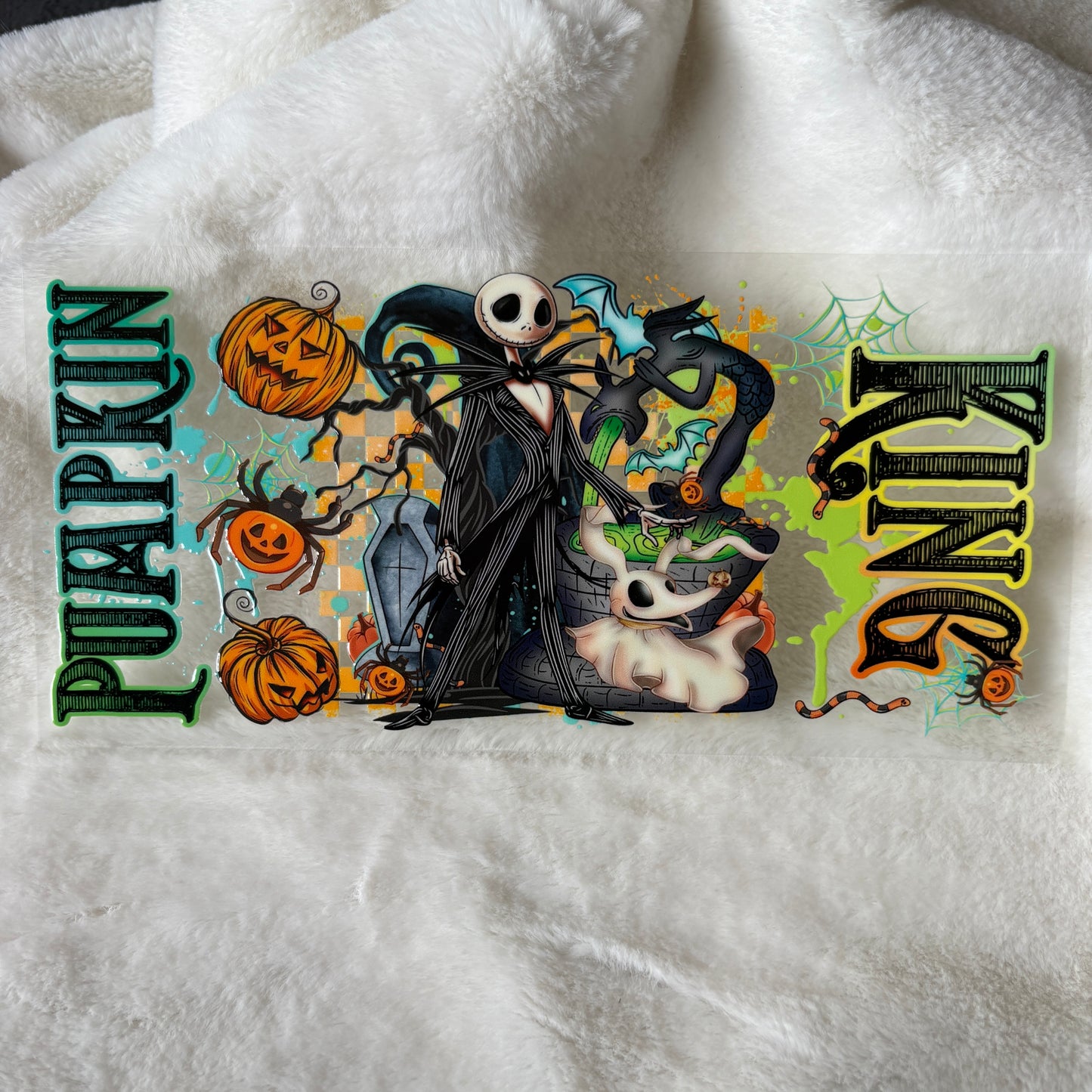 U16oz UV DTF Wrap | "Pumpkin King" C123 | READY TO SHIP