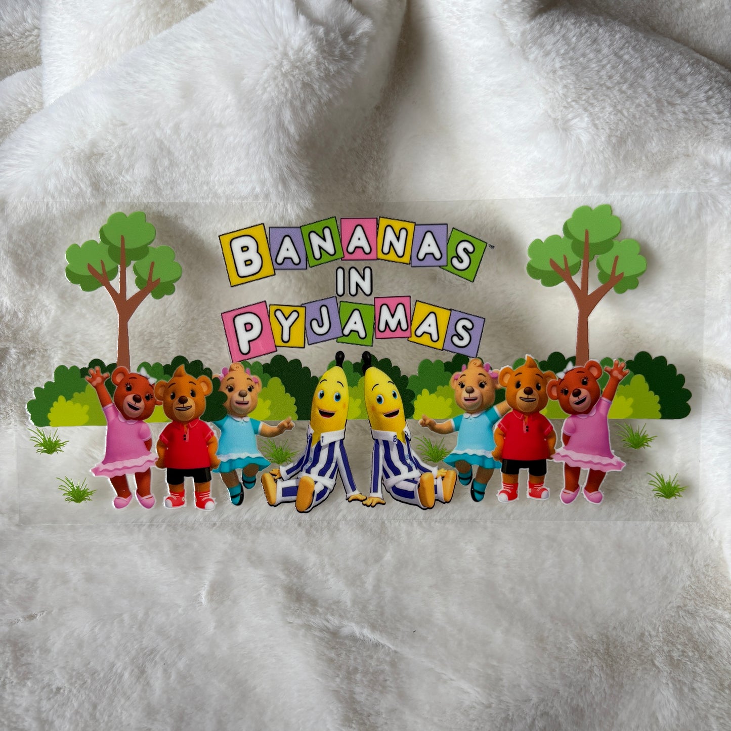 U16oz UV DTF Wrap | "Bananas Pj's" C154 | READY TO SHIP